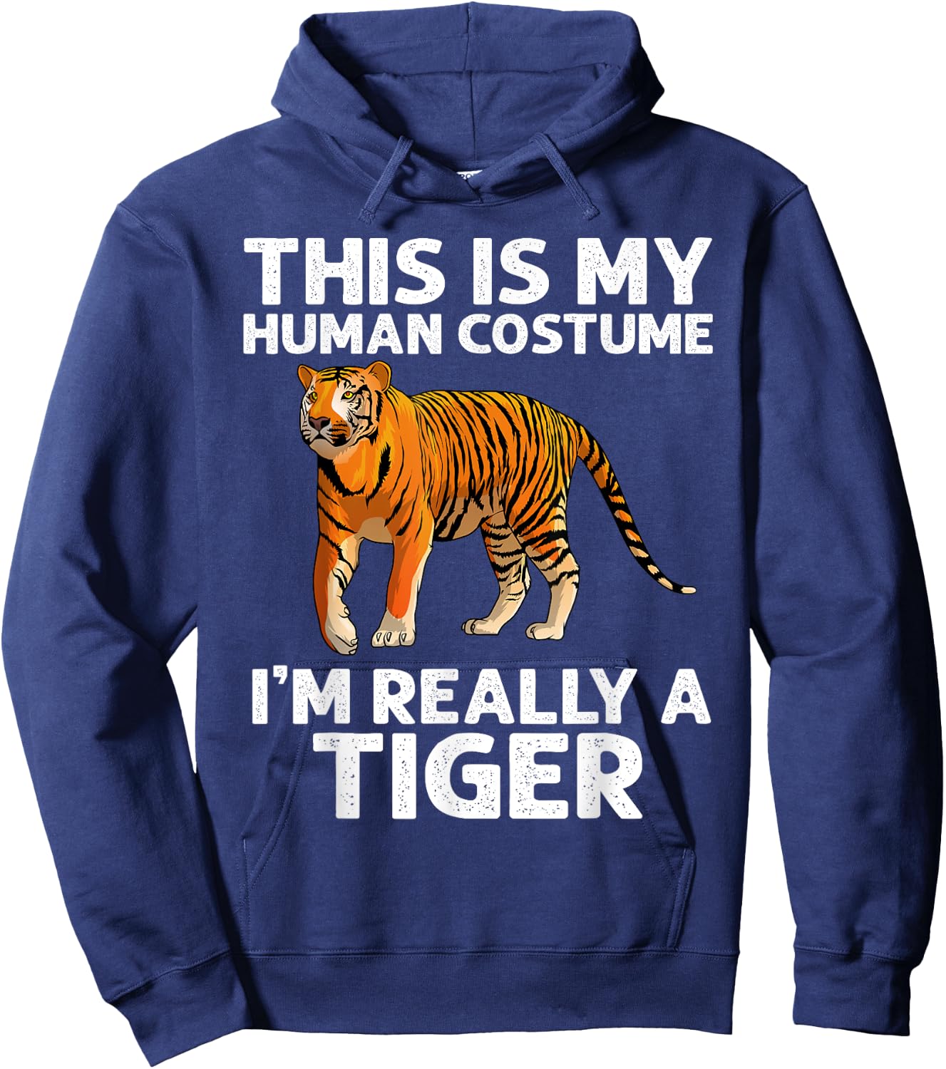 Funny Tiger Design For Kids Boys Girls Tiger Love Halloween Hoodie - Hoodie | Navy