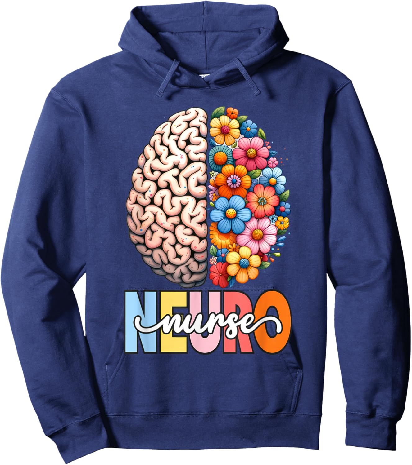 Stroke Neurosurgery Neurology Ortho Neuro Trauma Icu Nurse Hoodie - Hoodie | Navy