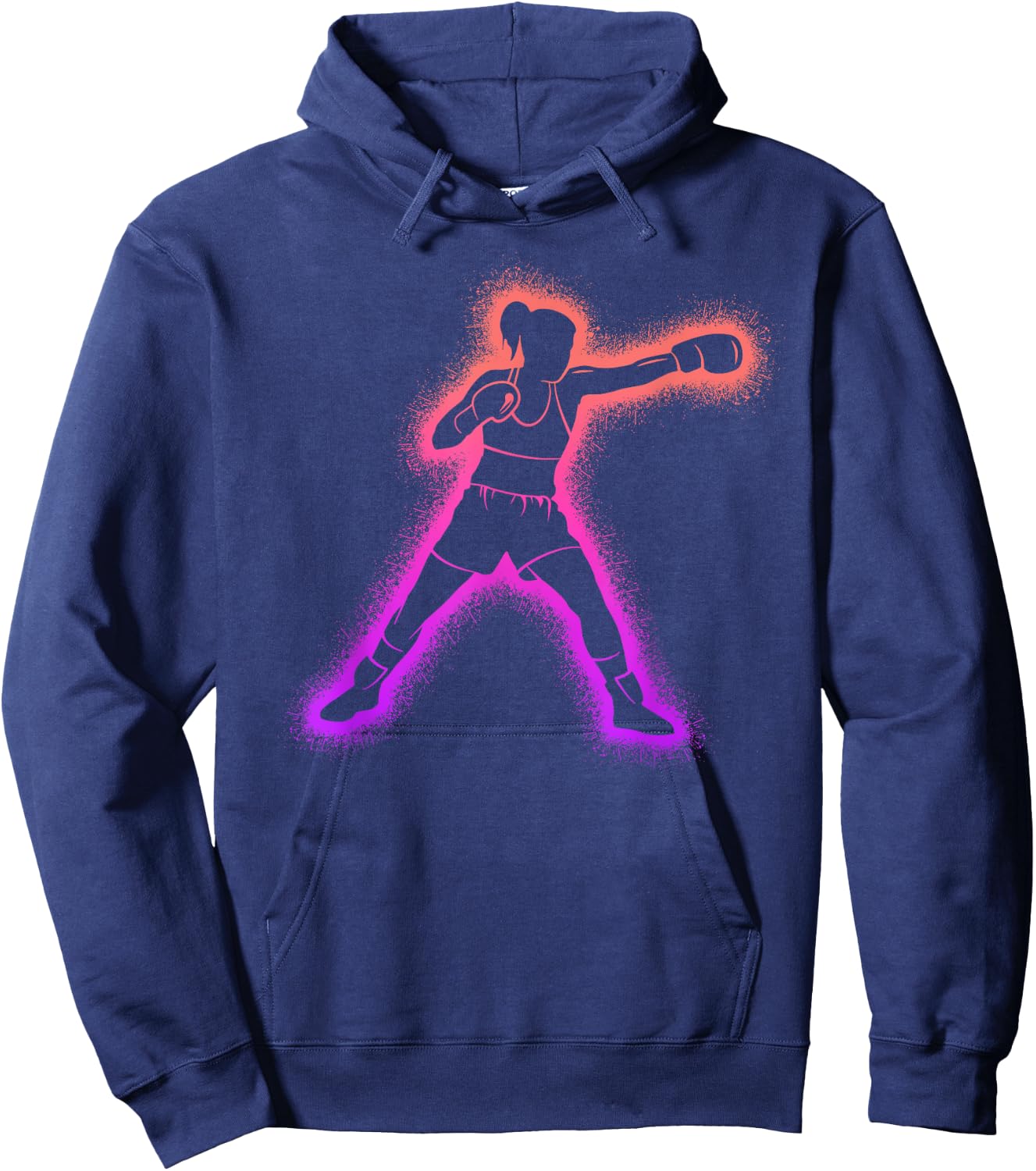 Boxing Athletes Women Kids Boxer Girls Hoodie - Hoodie | Navy
