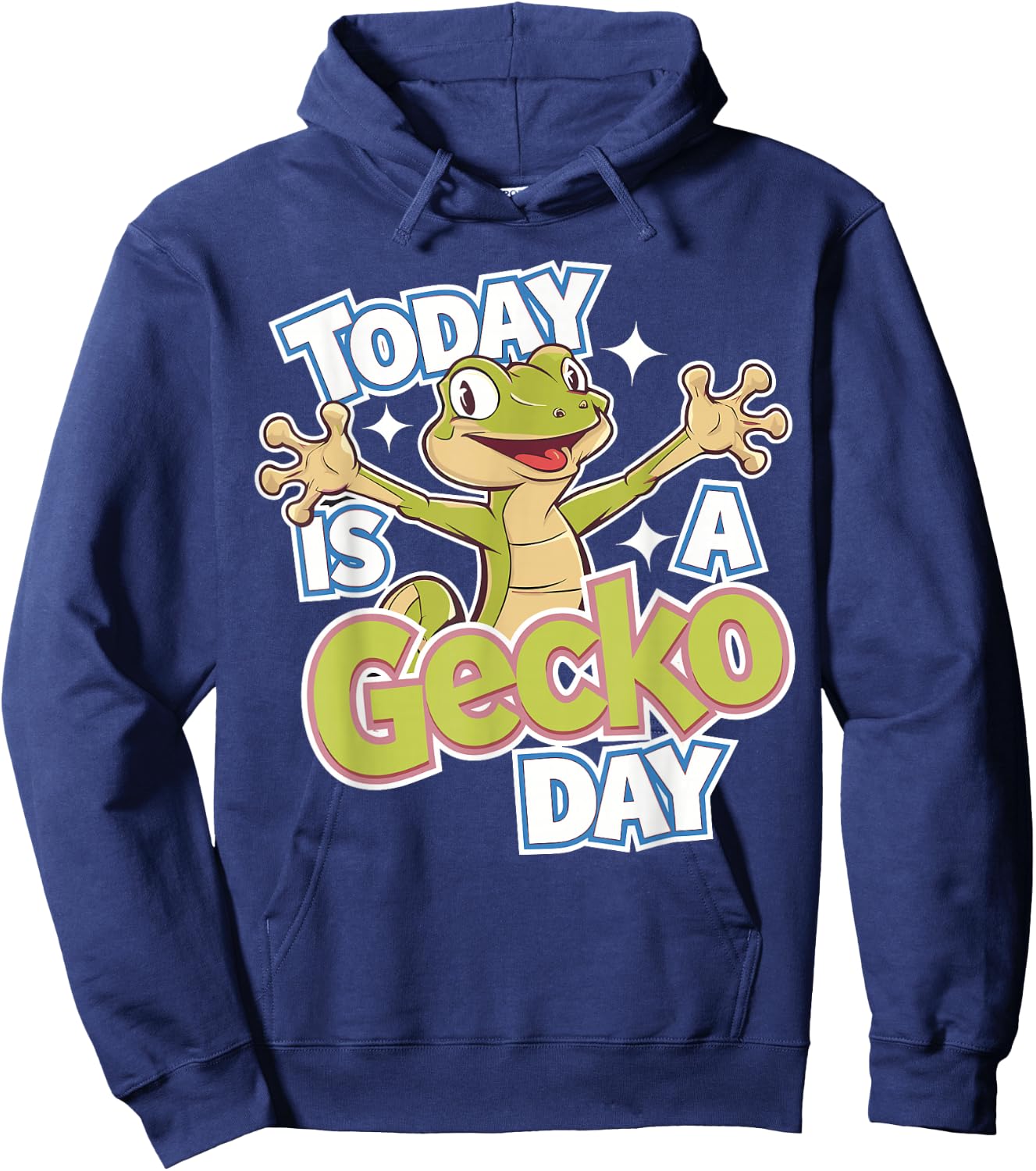 Childrens Today is a Gecko Day Design | Kids Gecko Hoodie - Hoodie | Navy