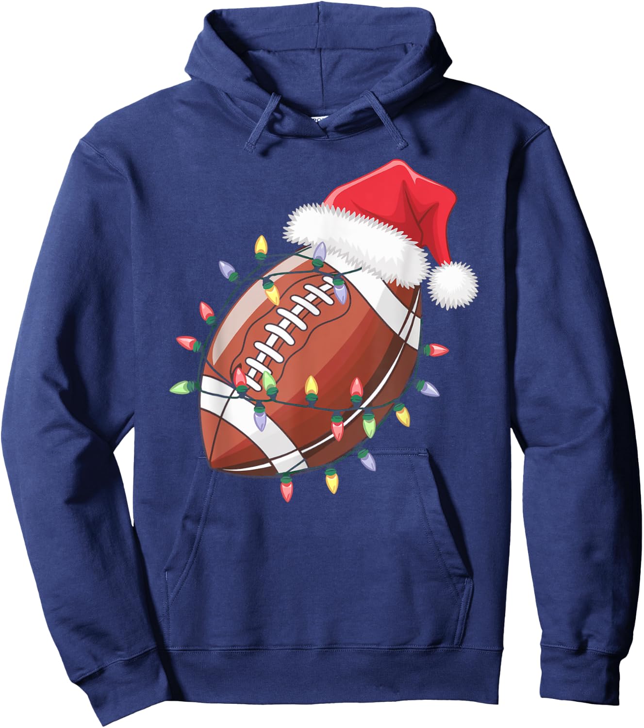 Santa Football for Christmas Football Christmas Boys Hoodie - Hoodie | Navy