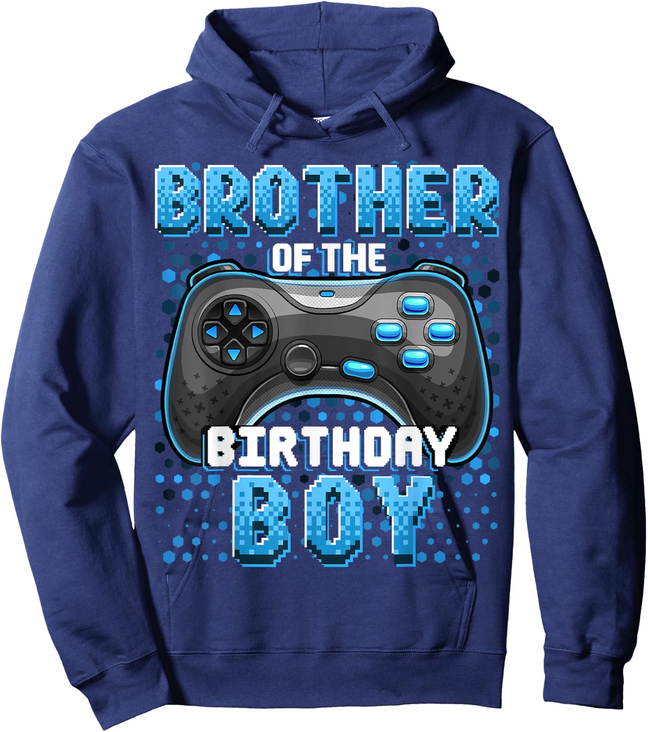 Brother of the Birthday Boy Matching Video Game Birthday Hoodie - Hoodie | Navy