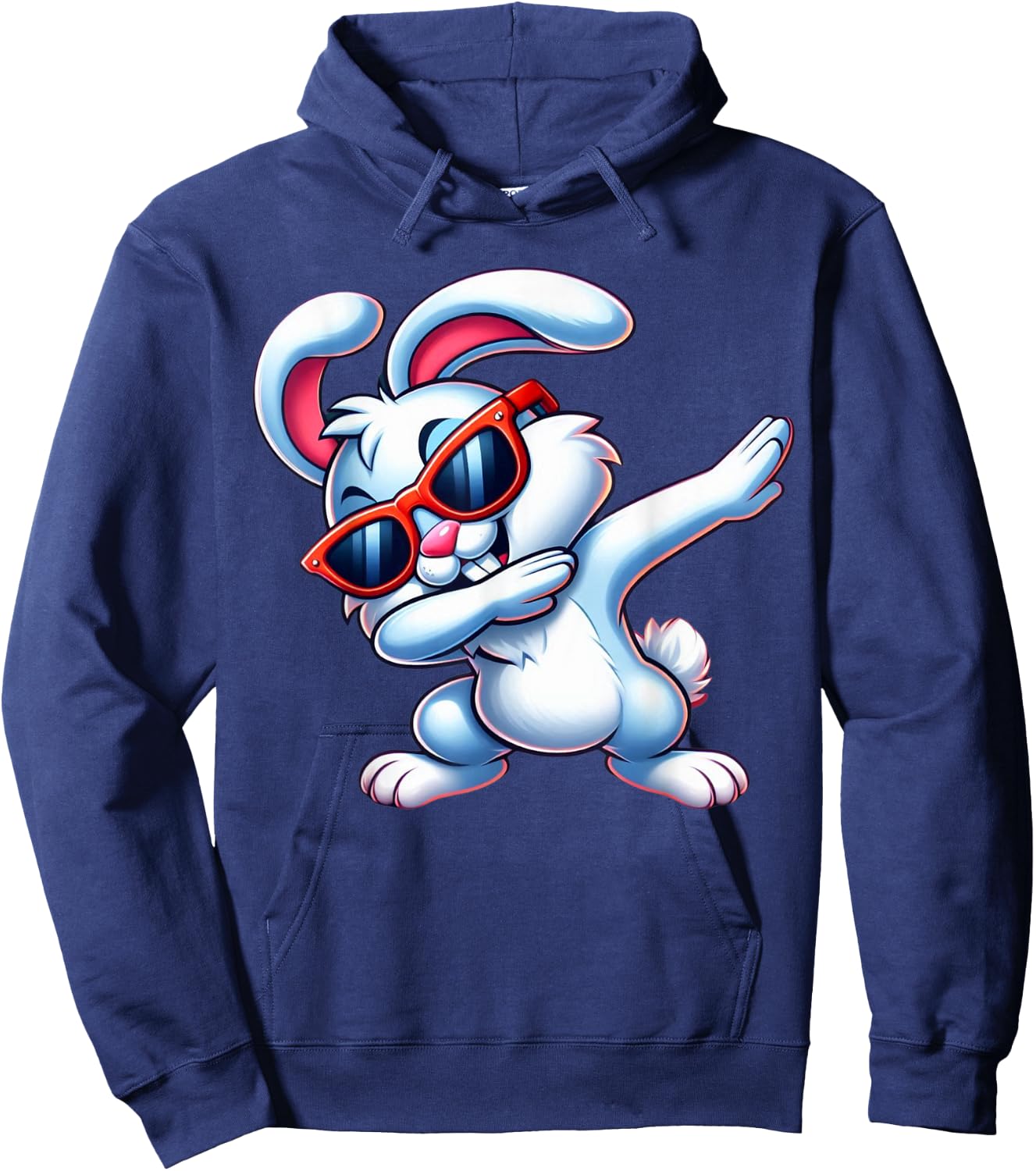 Dabbing Rabbit Easter Dab Dance Boys Girls Kids Bunny Hoodie - Hoodie | Navy