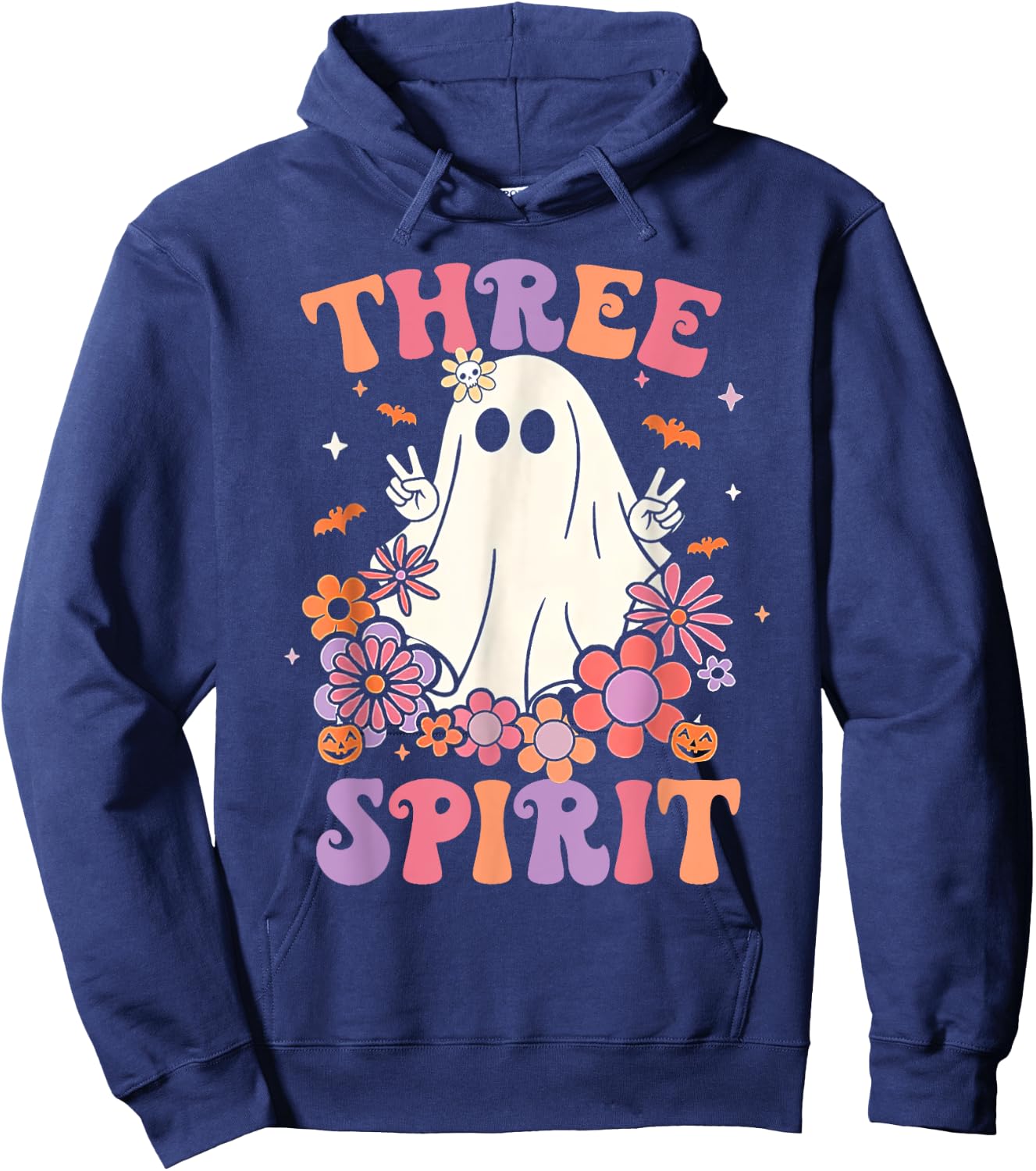 Three Spirit Halloween 3rd Birthday Party Decorations Hoodie - Hoodie | Navy