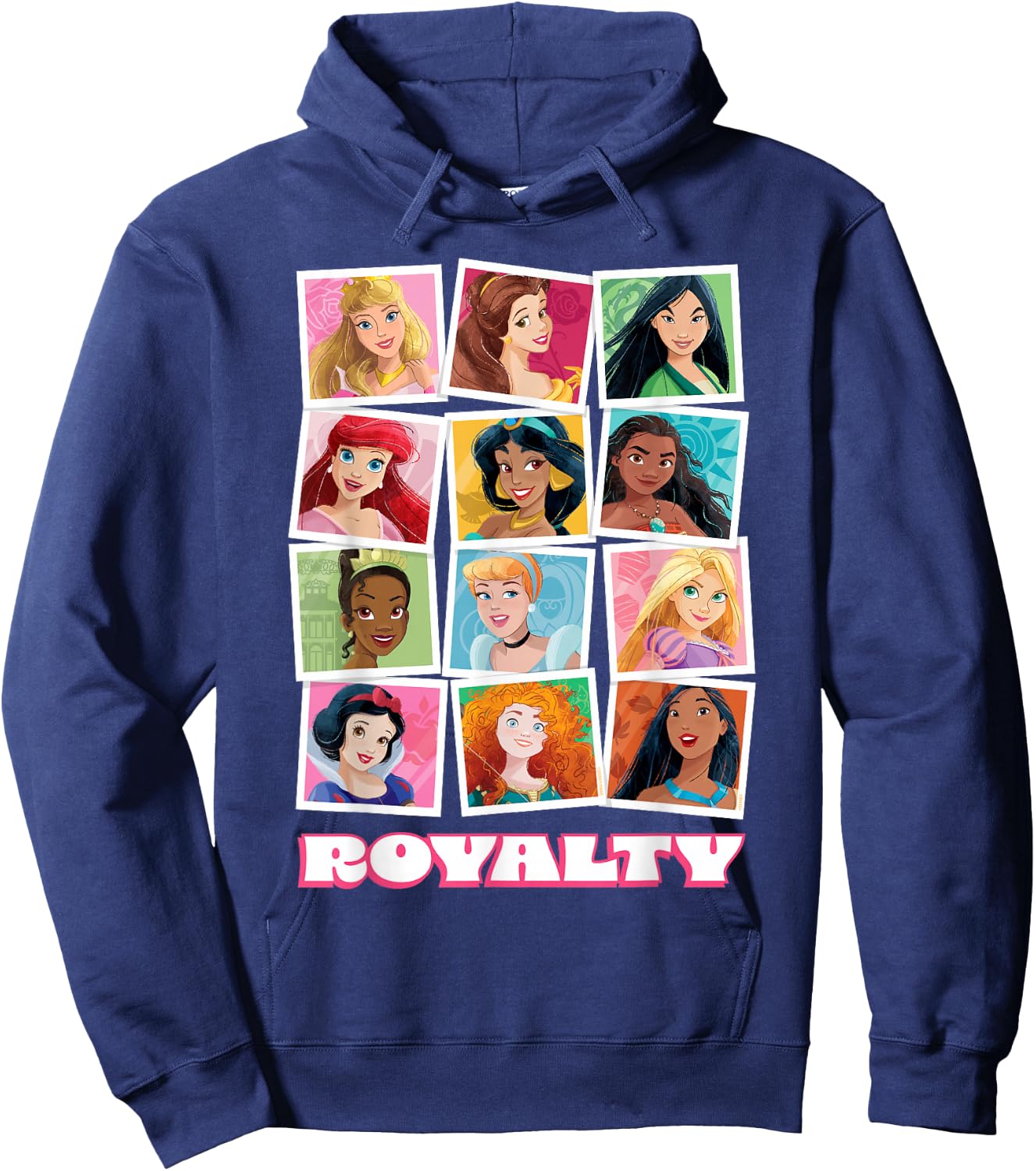 Disney Princess Photos Royalty Portrait Picture Collection , Black, S Hoodie - Hoodie | Navy