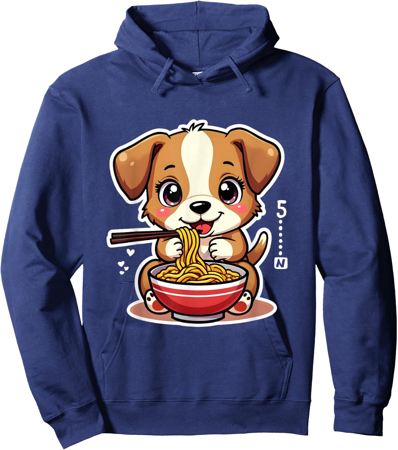 Ramen Dog Anime - Kawaii Otaku Clothes Manga Clothes , Black, S Hoodie - Hoodie | Navy