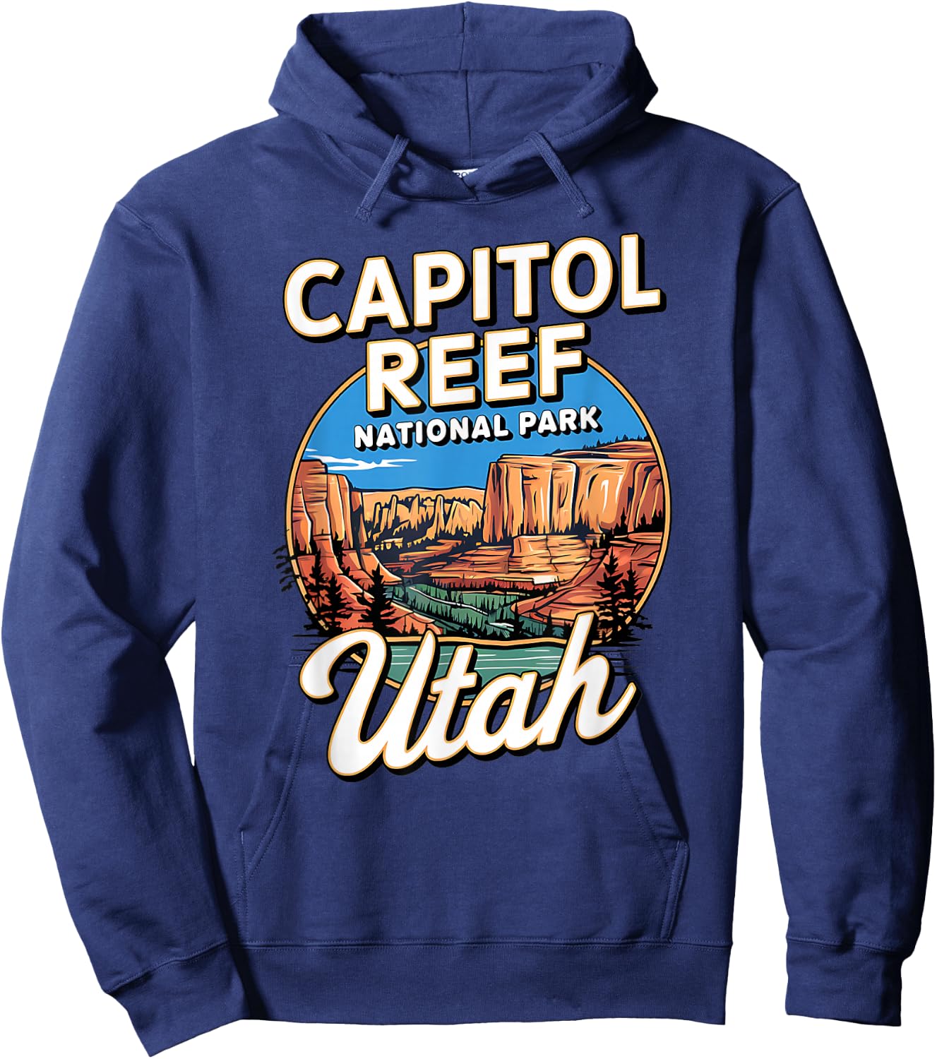Capitol Reef National Park Utah Souvenir Hoodie - Hoodie | Navy