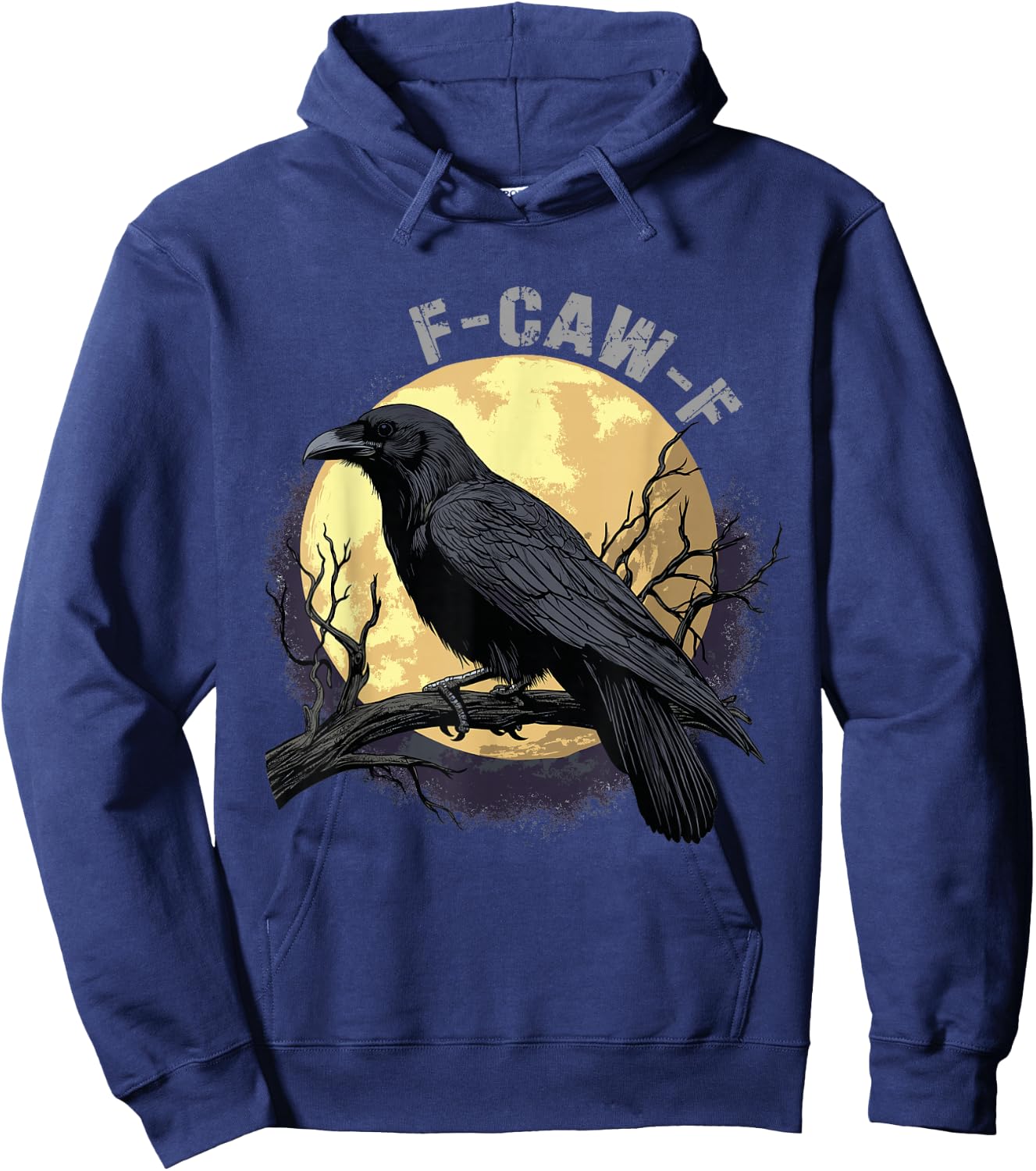 Crow Raven Funny Gothic Bird Meme Men Women Hoodie - Hoodie | Navy