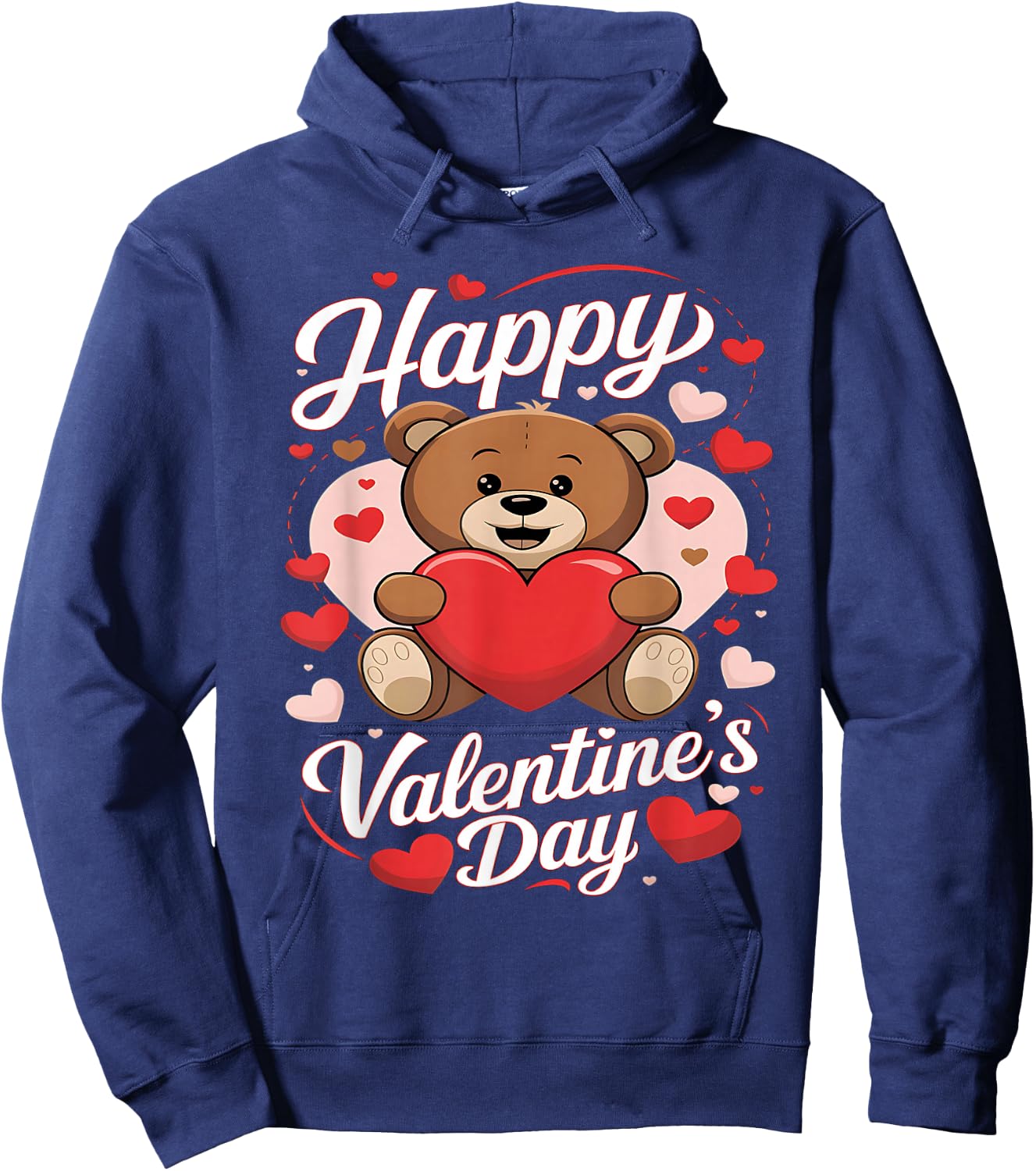 Happy Valentines Shirts Women Cute Valentine Hoodie - Hoodie | Navy