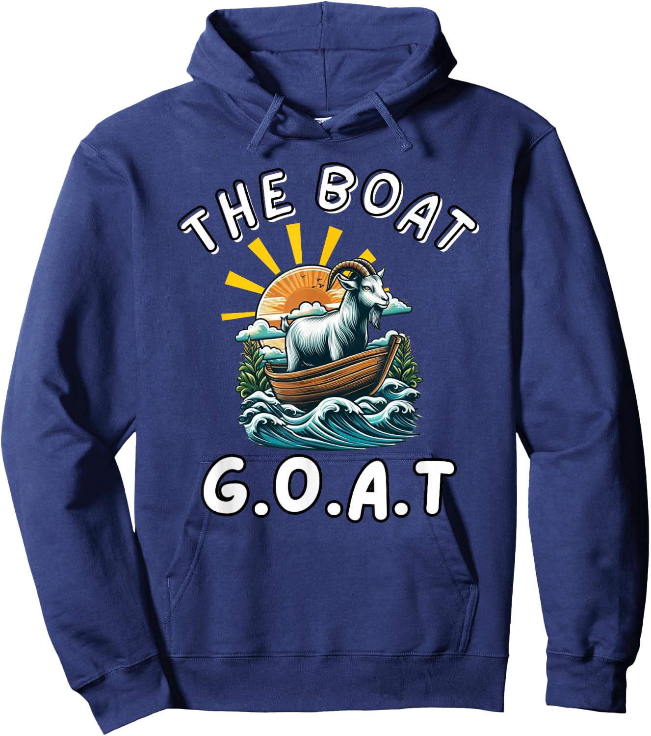 Novelty Sailor Boat Goat for Best Boater or Cadet Hoodie - Hoodie | Navy