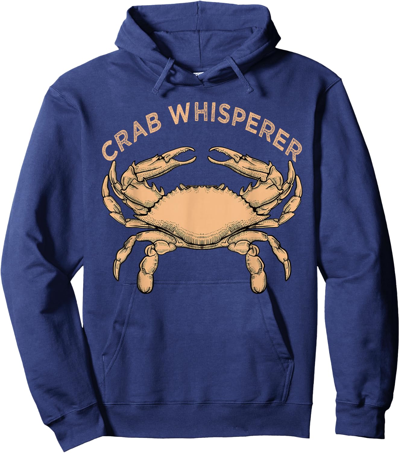 Crab Whisperer Vintage Crabbing Hunting Fishing Crab Hoodie - Hoodie | Navy