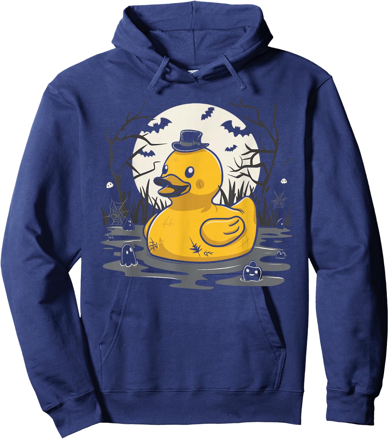 Rubber Duck Halloween Bath Duck Pumpkin Hoodie - Hoodie | Navy