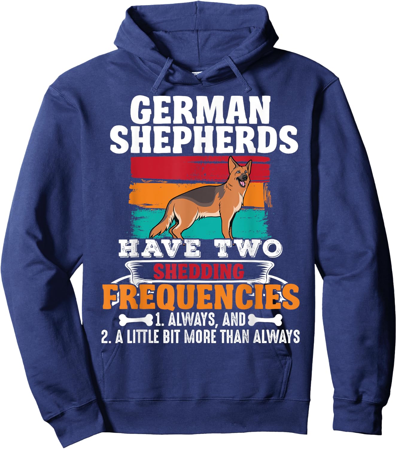 Funny German Shepherd Owner Dog Lover German Shepherd Hoodie - Hoodie | Navy
