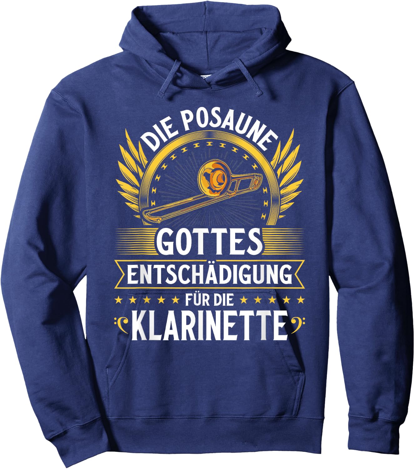Trombone Entschädigung, Blasmusik Festival Trombonist , black Hoodie - Hoodie | Navy