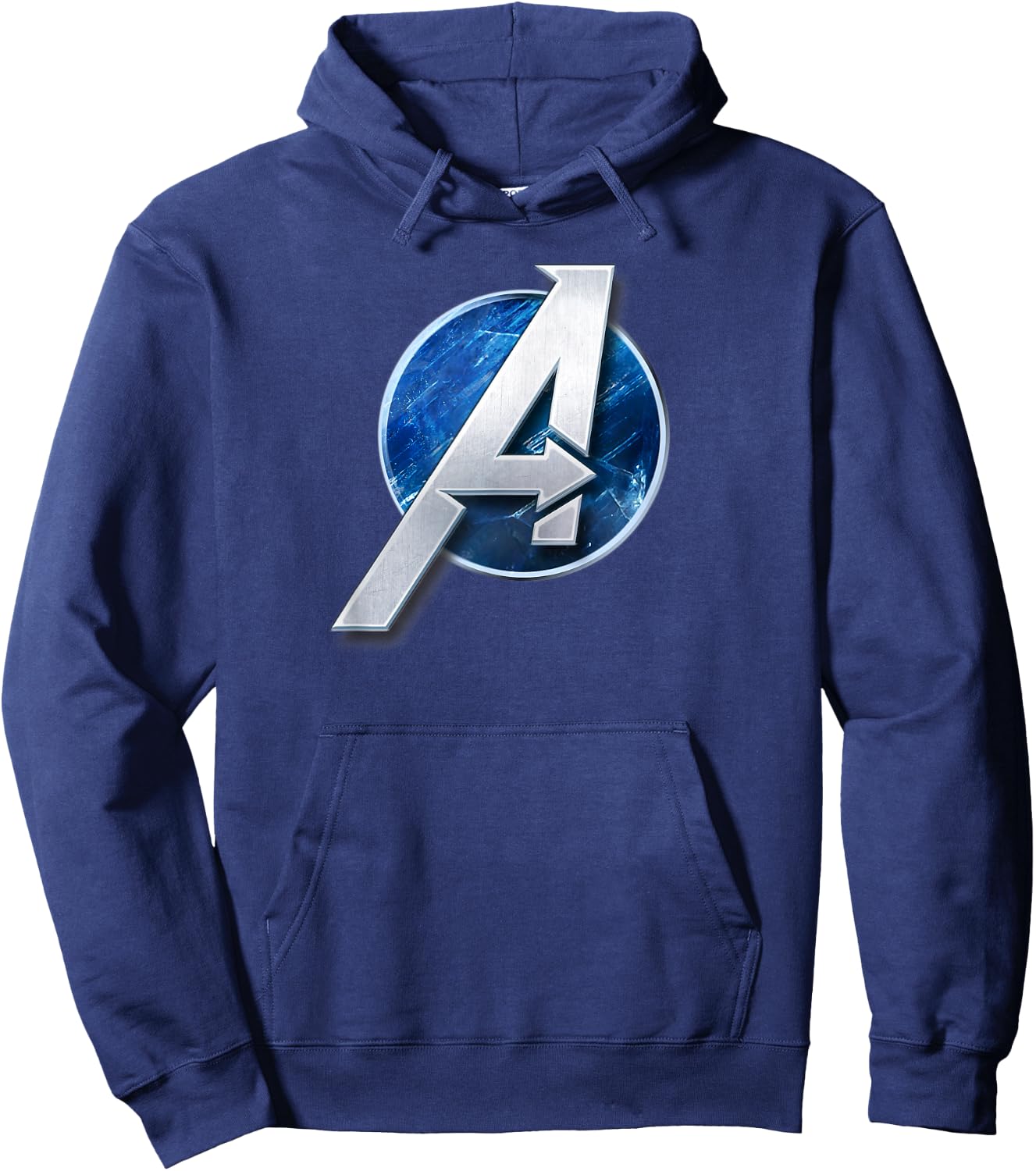 Marvel's Avengers Game Silver 'A' Logo Hoodie - Hoodie | Navy