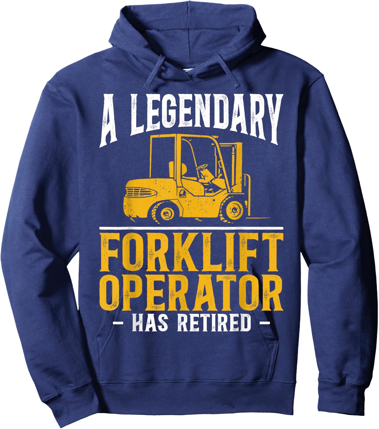 Certified Forklift Truck Operator Retirement Vintage A Hoodie - Hoodie | Navy