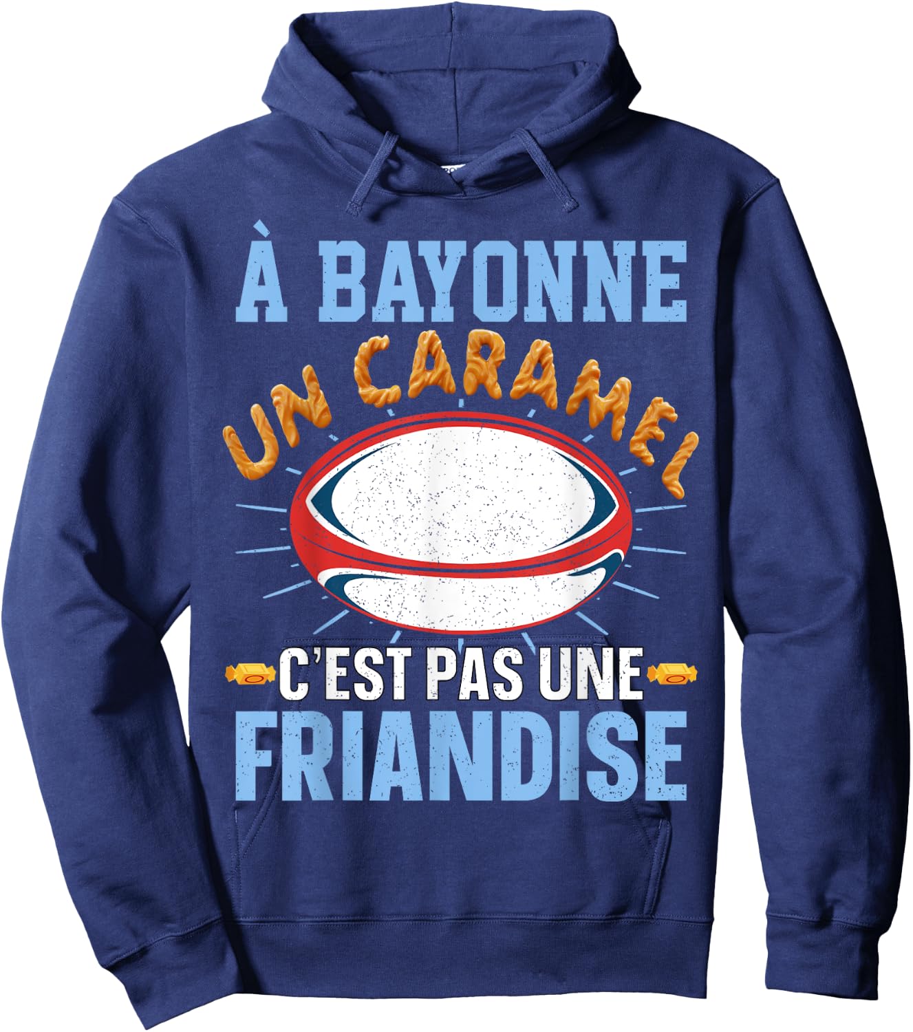 Bayonne Rugby Supporter for Bayonnais fan of Humour Rugby , Black, S Hoodie - Hoodie | Navy