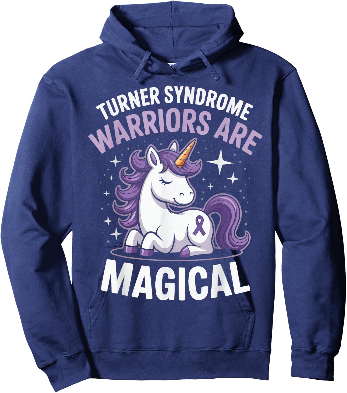 Turner Syndrome Support Genetic Disease Chromosome Hoodie - Hoodie | Navy