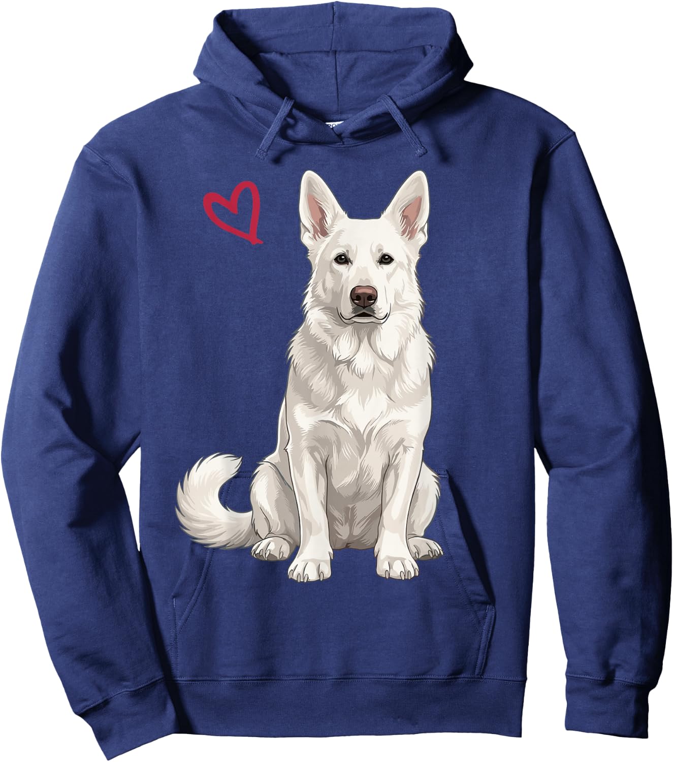 White German Shepherd Hoodie - Hoodie | Navy