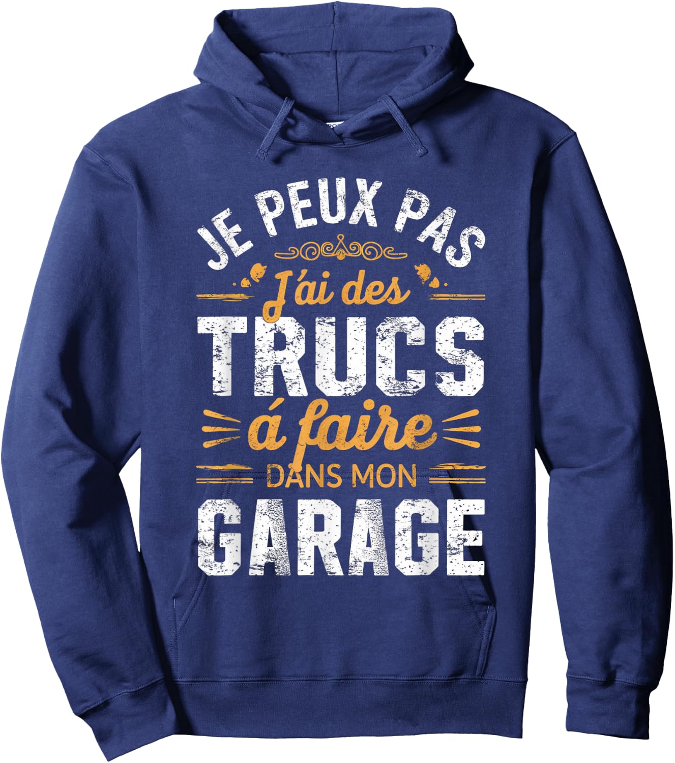 Papa Bricoleur Humour J'peux Pas Cadeau Garage , Black, S Hoodie - Hoodie | Navy