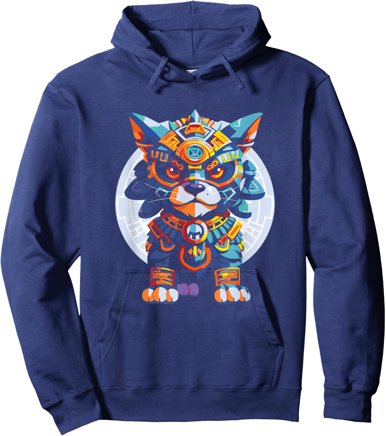 Aztec Jaguar Warrior Aztec Culture Mayan Indigenous Hoodie - Hoodie | Navy