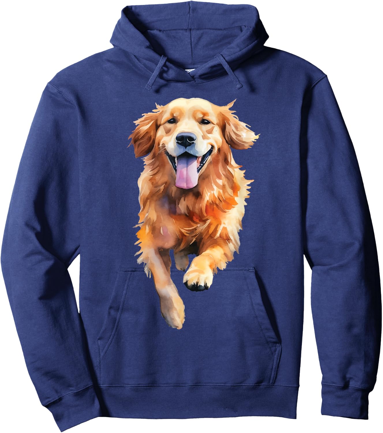 Golden Retriever Illustration Art - Dog Owner Pet Lover Men Women Girls Kids Hoodie - Hoodie | Navy