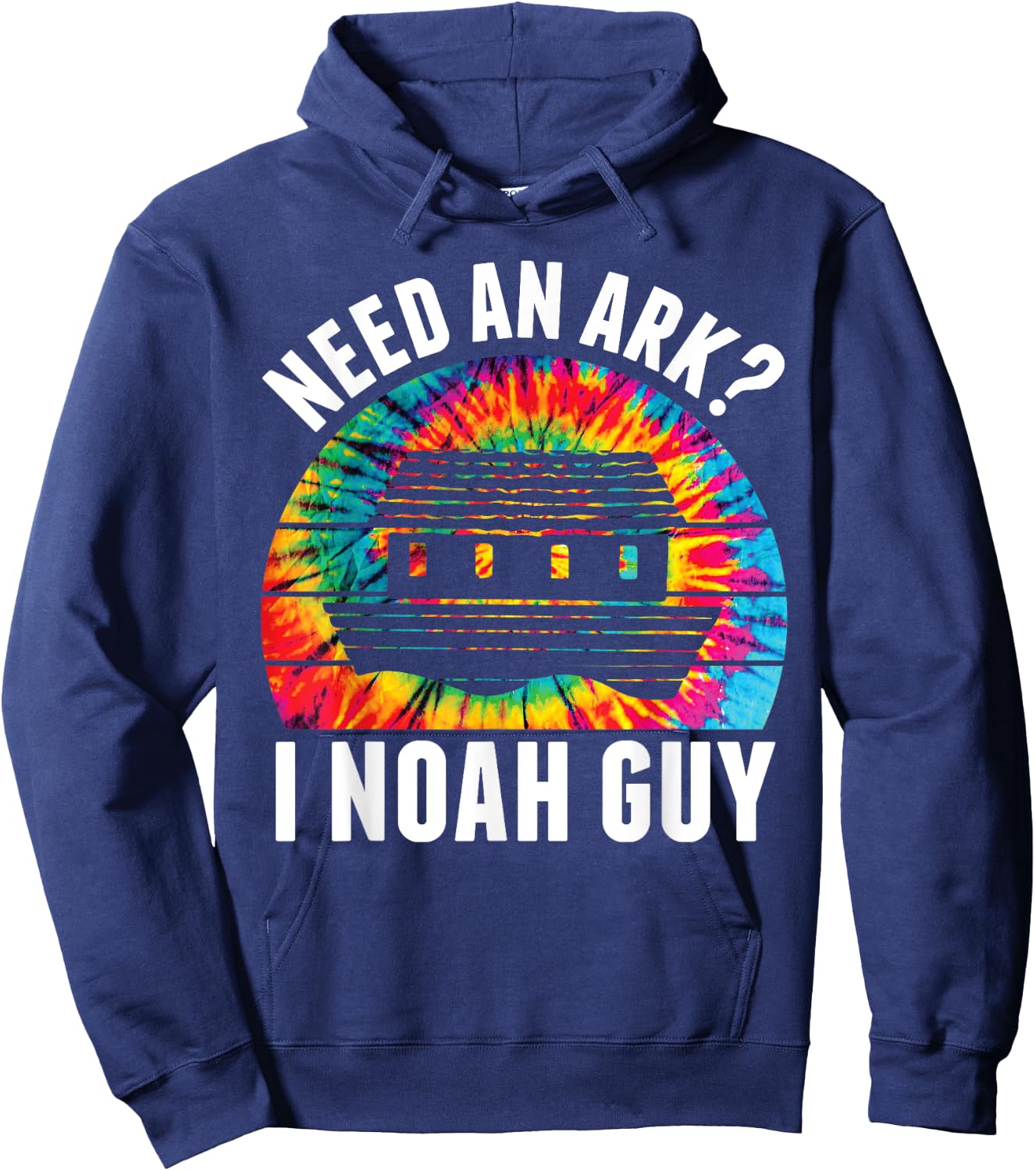 Need an Ark I Noah Guy Funny Jesus Bible Faith Christian Pun Hoodie - Hoodie | Navy