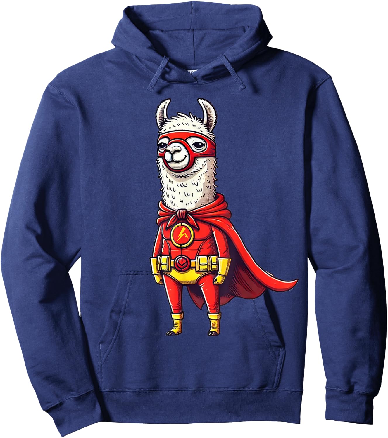 Funny llama flash Hoodie - Hoodie | Navy