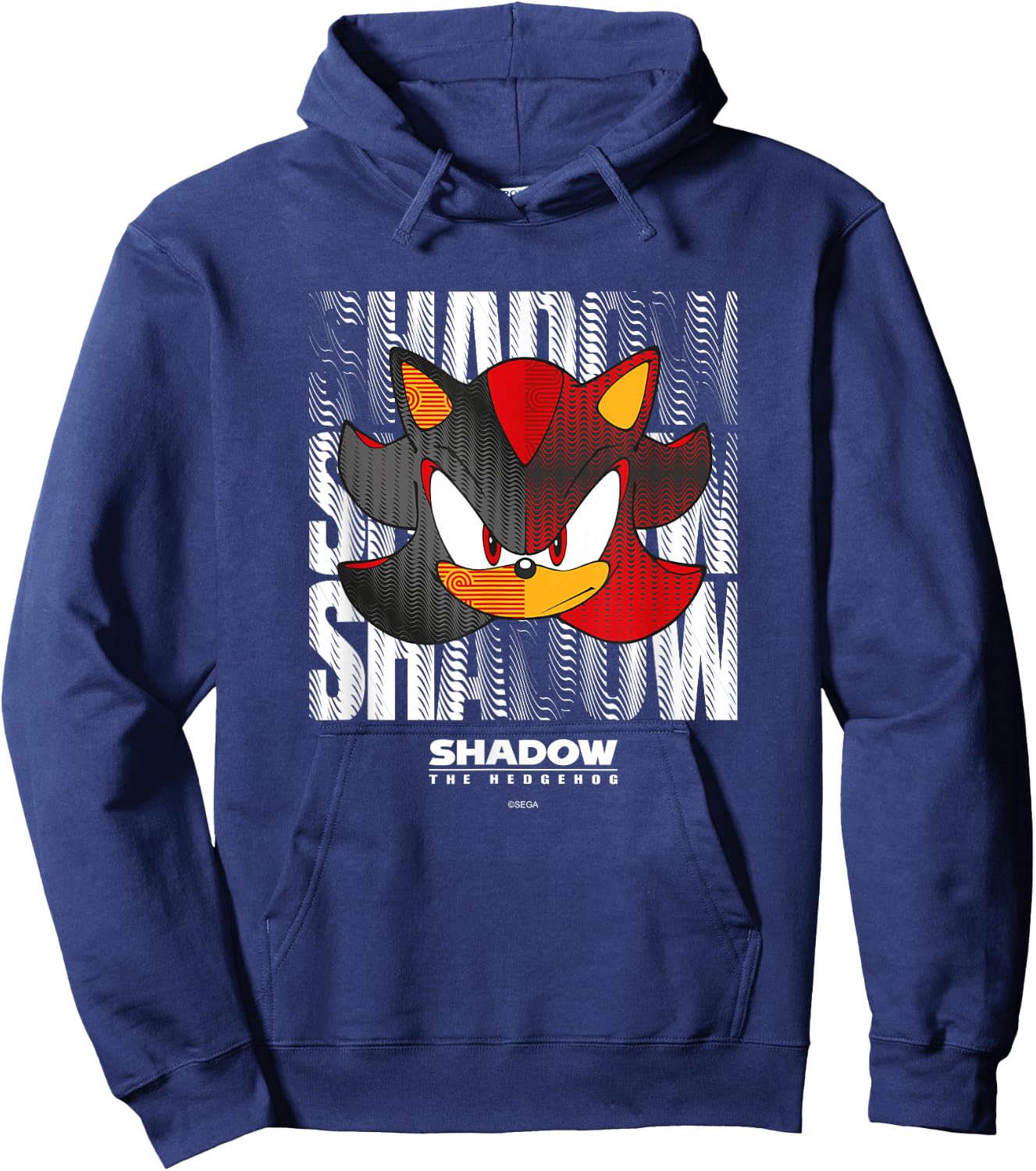 Sonic The Hedgehog, Shadow The Hedgehog - Geomaze Hoodie - Hoodie | Navy