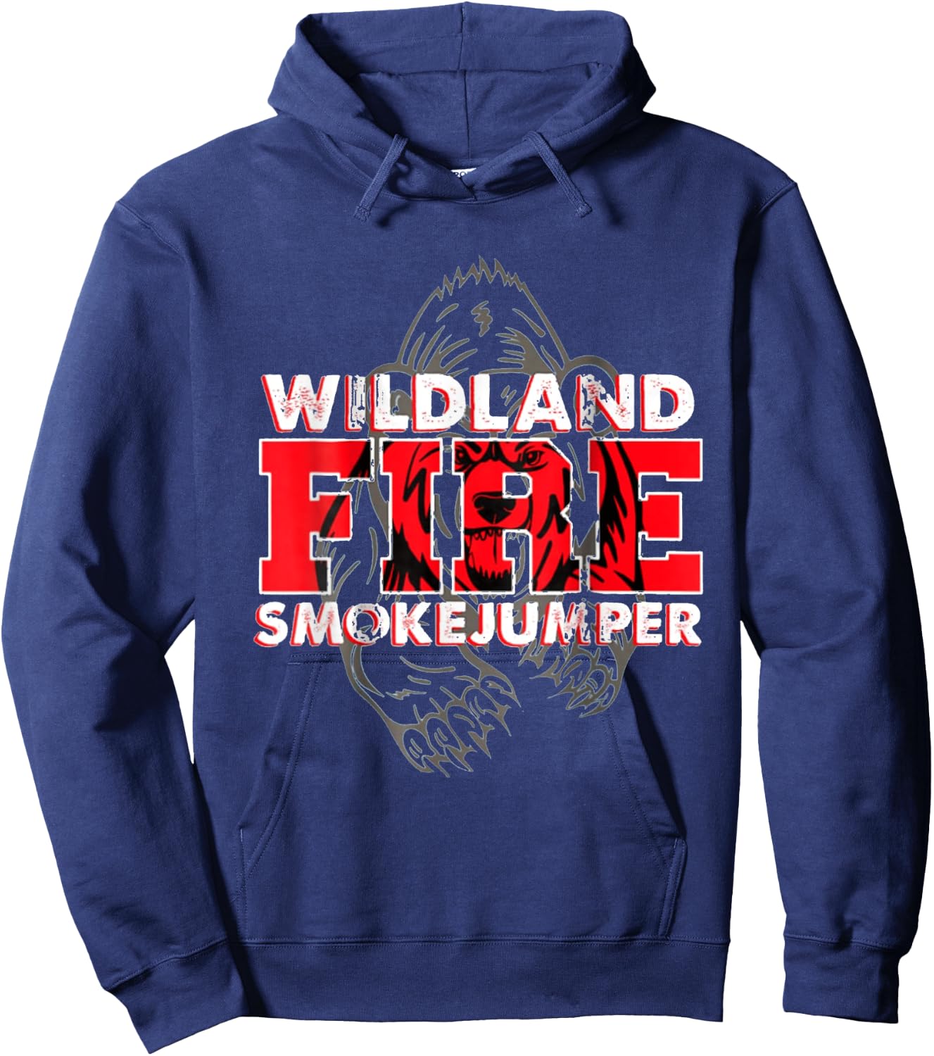 Vintage Design Fire Firefighter Smoke Jumper Rescue Hoodie - Hoodie | Navy