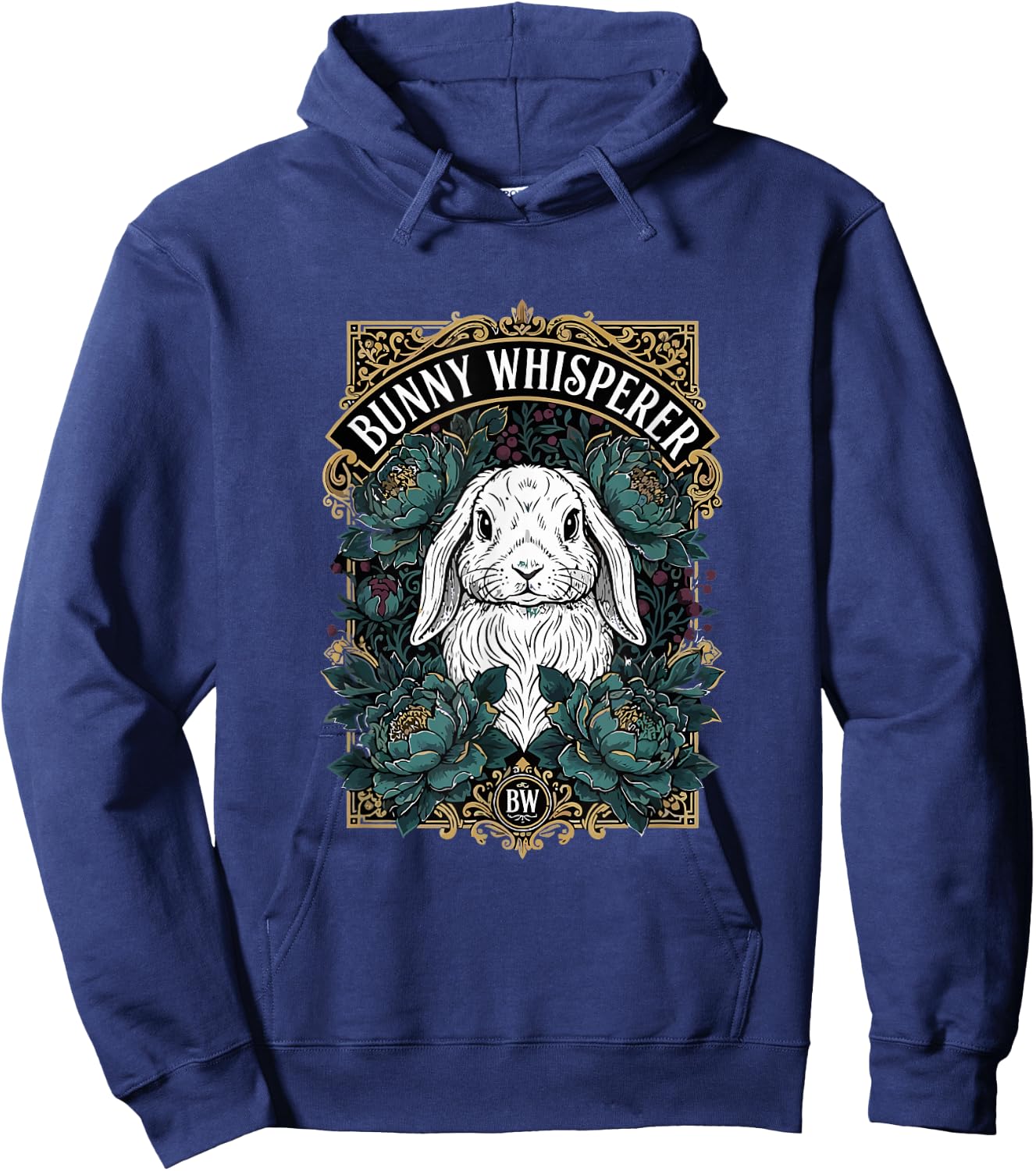 Bunny Whisperer Funny Rabbit Lover Girls Women Kids Hoodie - Hoodie | Navy