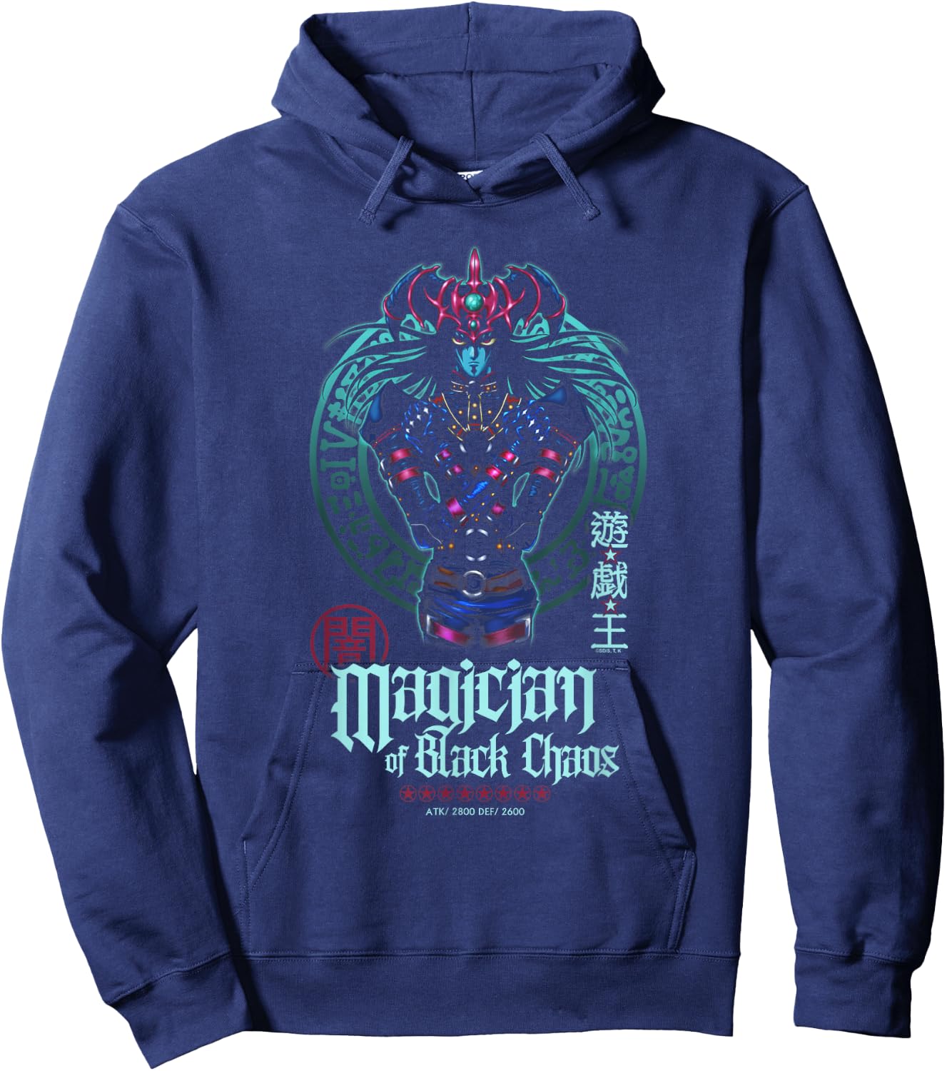 Yu-Gi-Oh! Magician of Black Chaos Kanji Portait Card Anime Hoodie - Hoodie | Navy