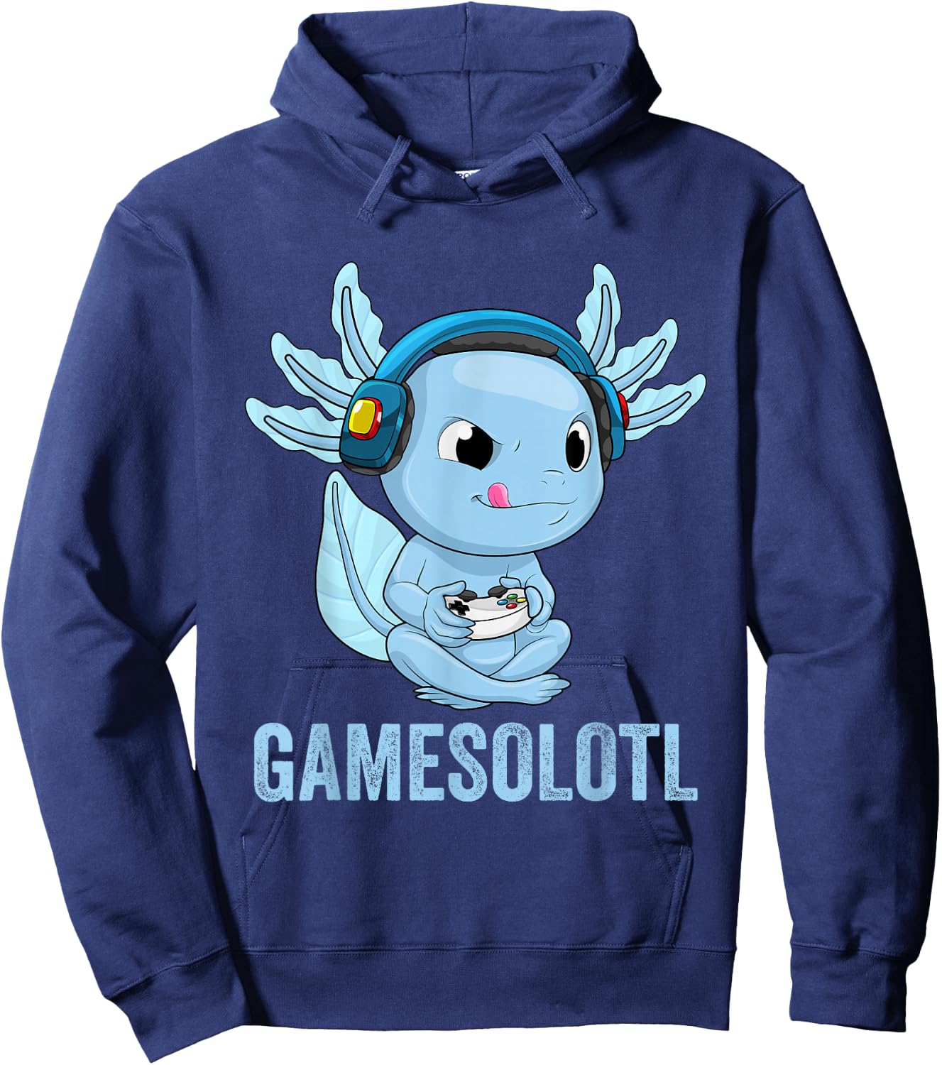 Axolotl Gamer Kawaii Gamer Anime Clothing For Boys Hoodie - Hoodie | Navy
