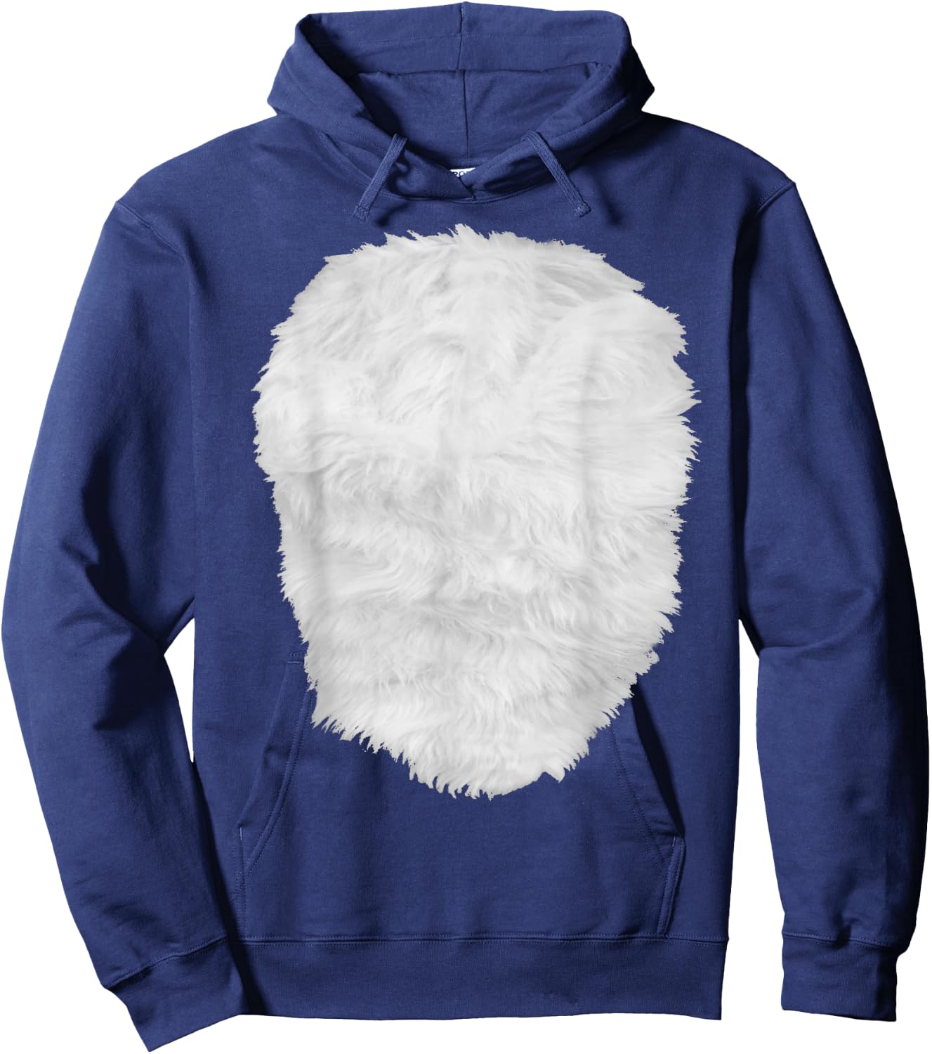 Skunk Photo of Hairy Chest Halloween Skunk Costume , black Hoodie - Hoodie | Navy
