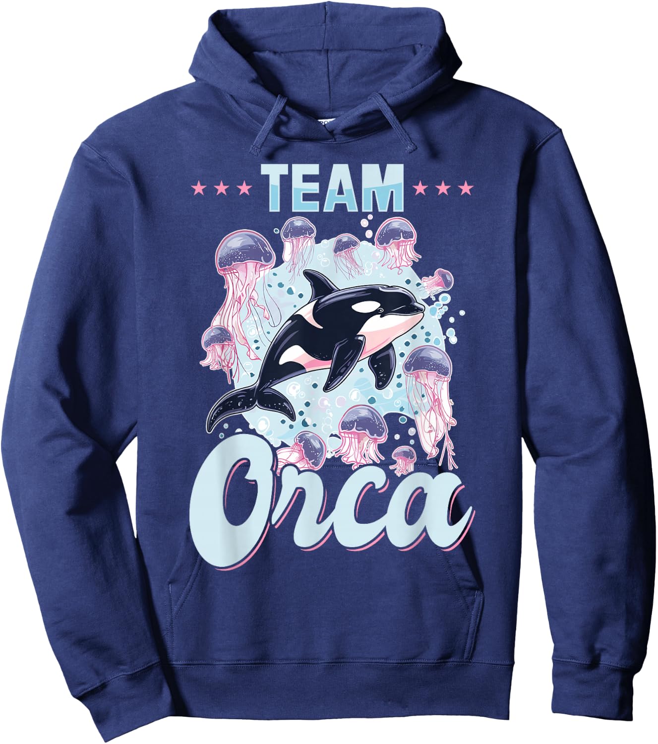 Funny Orca Animal Team Orca Hoodie - Hoodie | Navy
