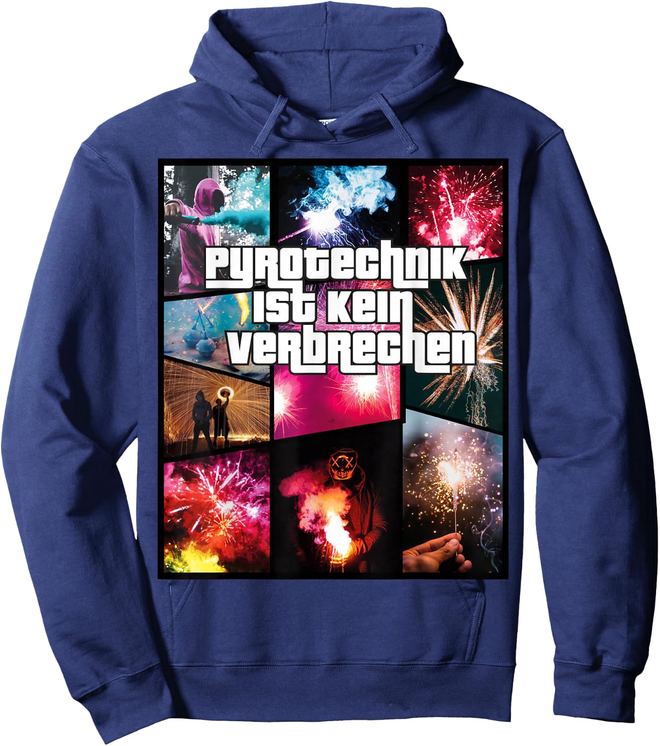 Pyrotechnik Ist Kein Verbrechen - Feuerwerk Hoodie - Hoodie | Navy