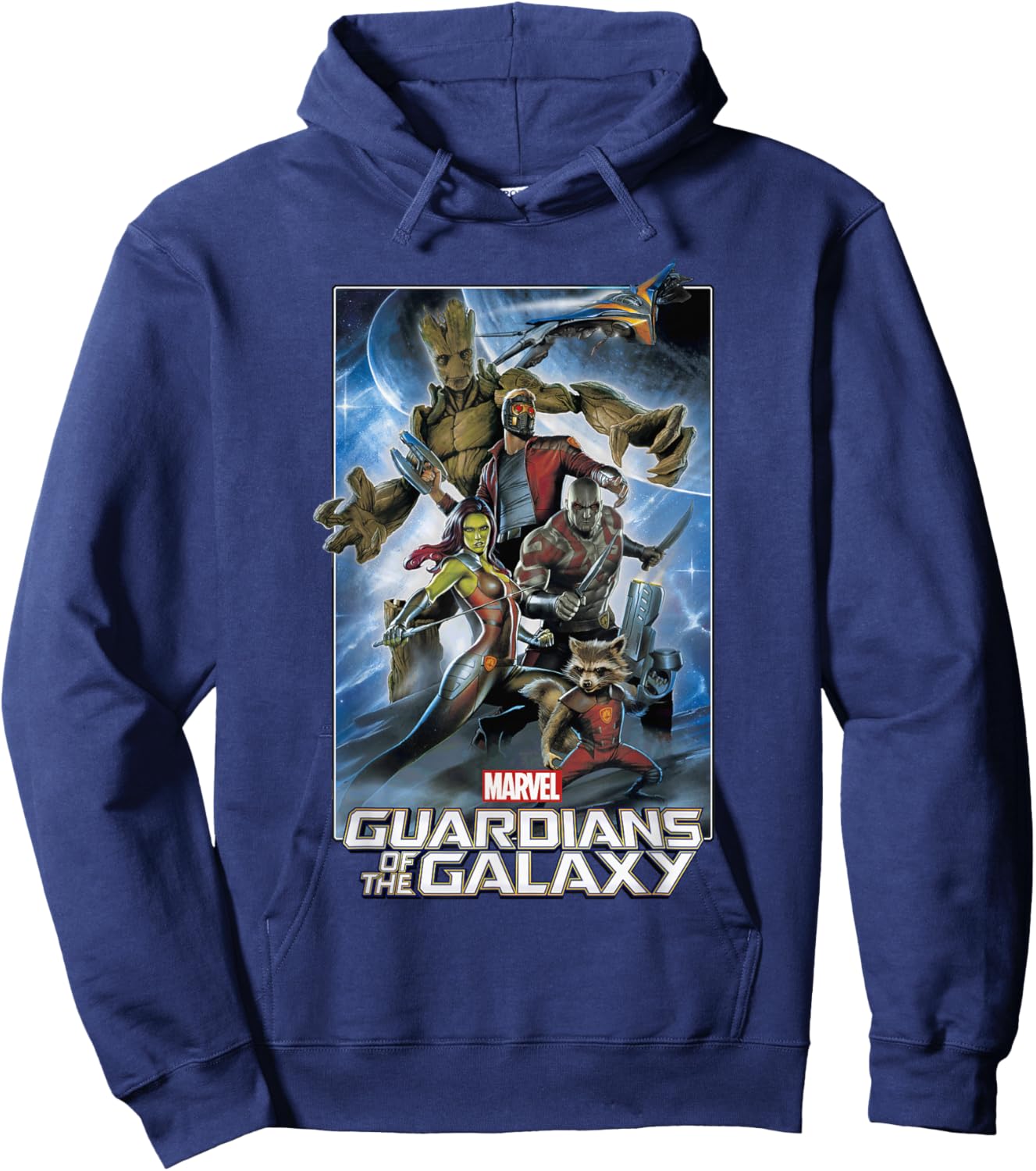 Marvel Guardians of The Galaxy Group Poster Graphic Hoodie - Hoodie | Navy