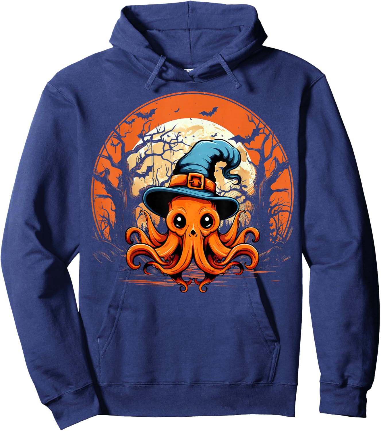 Octopus Lover - Octopus Halloween Spooky Ghost Costume Style Hoodie - Hoodie | Navy