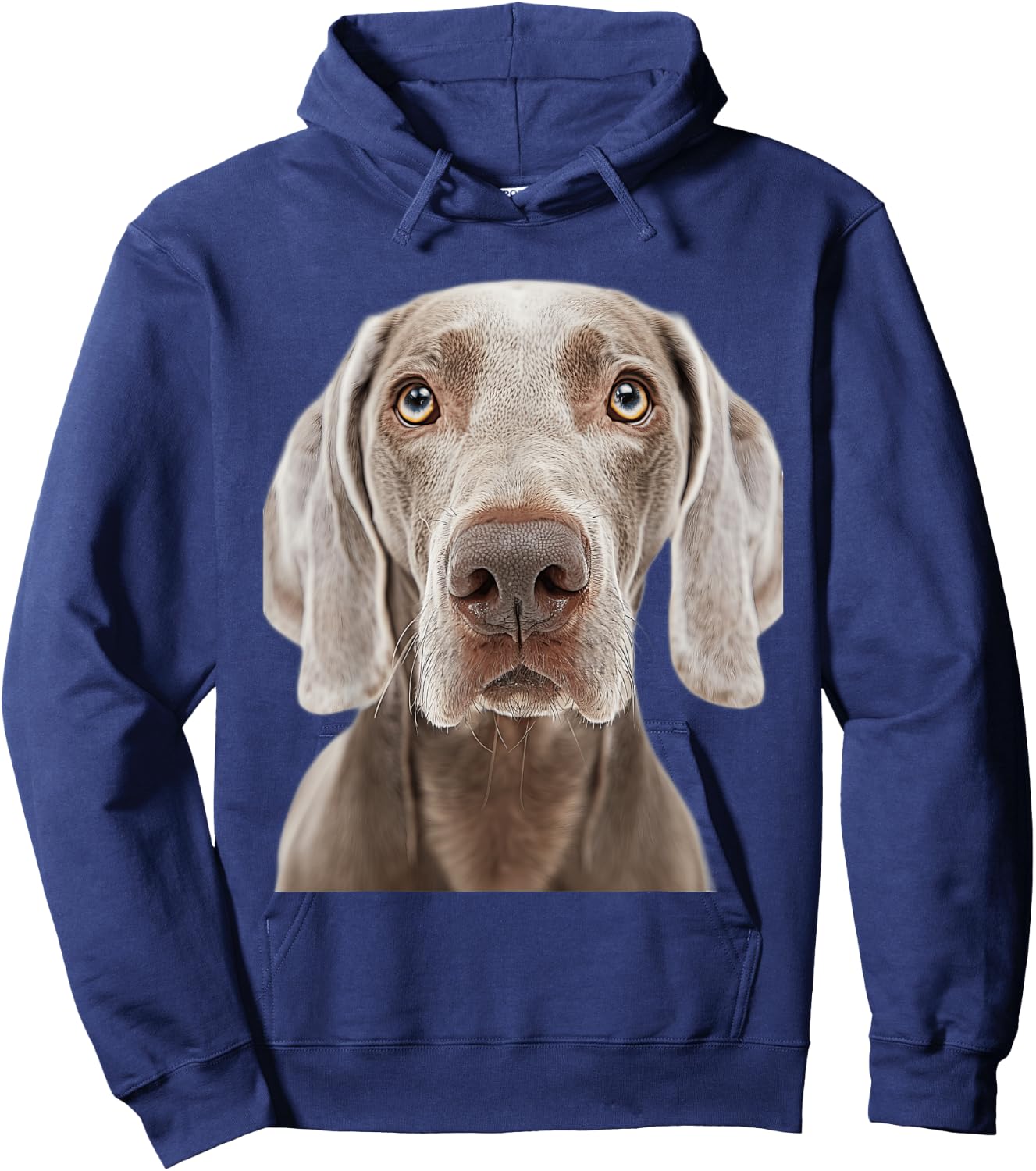 Weimaraner , Black, S Hoodie - Hoodie | Navy