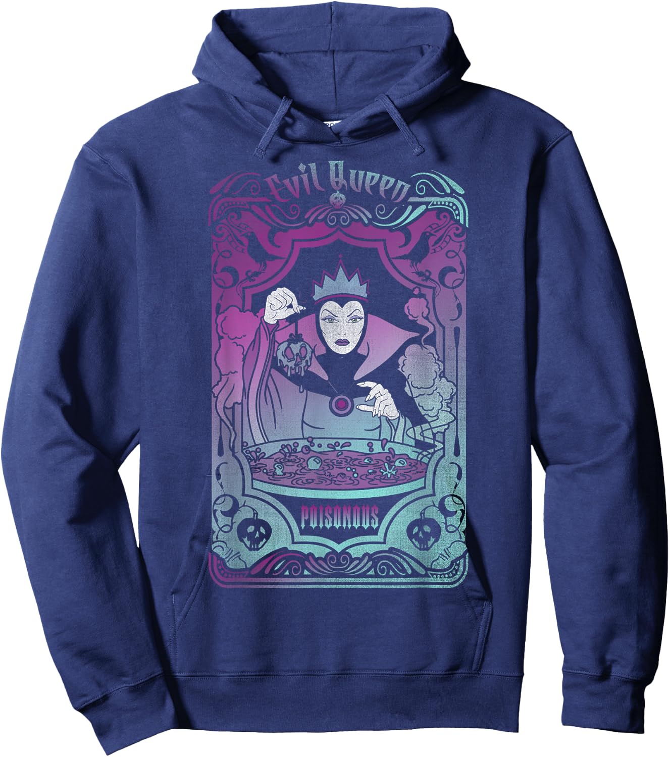Disney Villains Snow White Evil Queen Tarot Card Hoodie - Hoodie | Navy