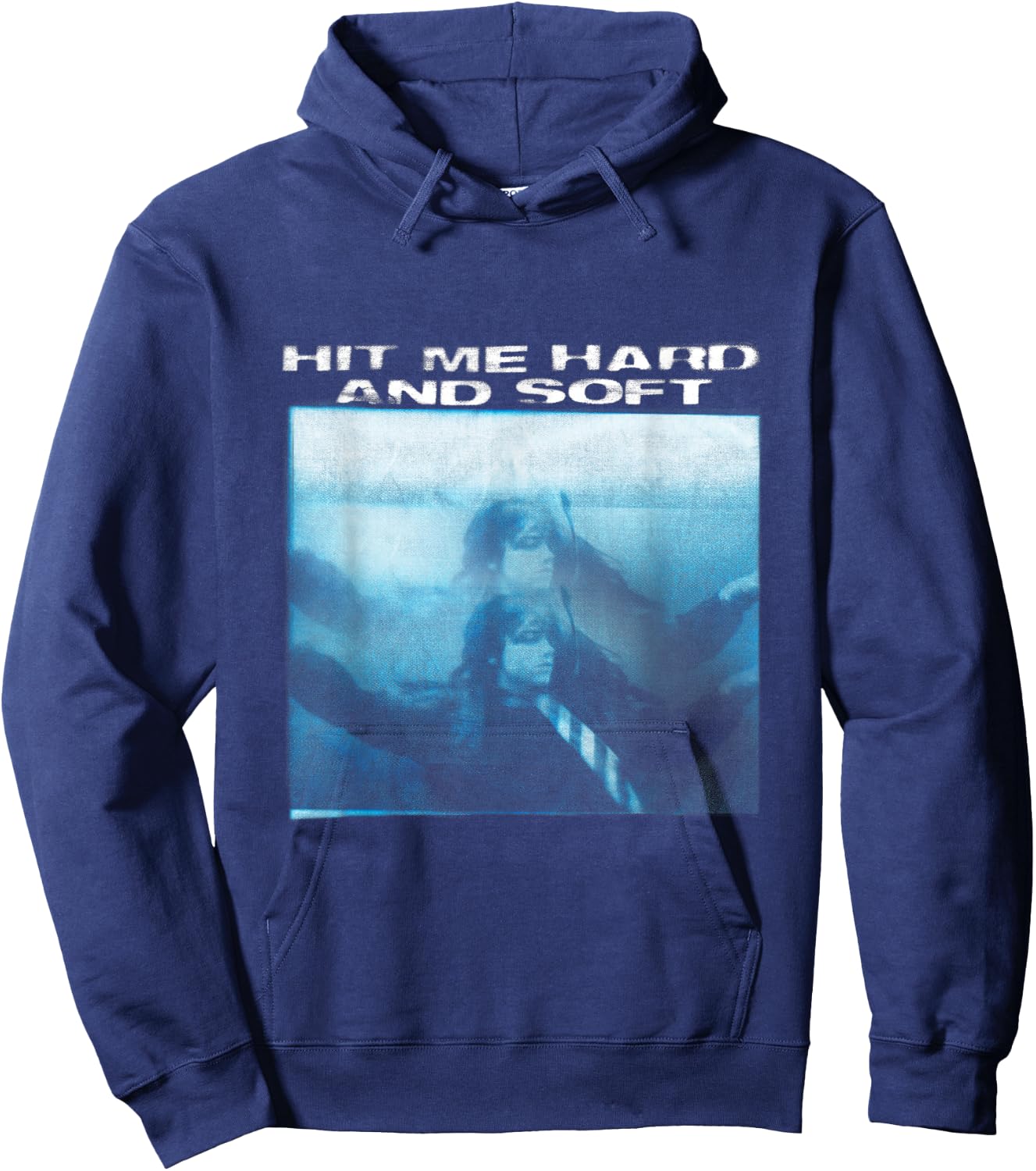 Official Billie Eilish Hit ME Hard and Soft Floating Hoodie - Hoodie | Navy
