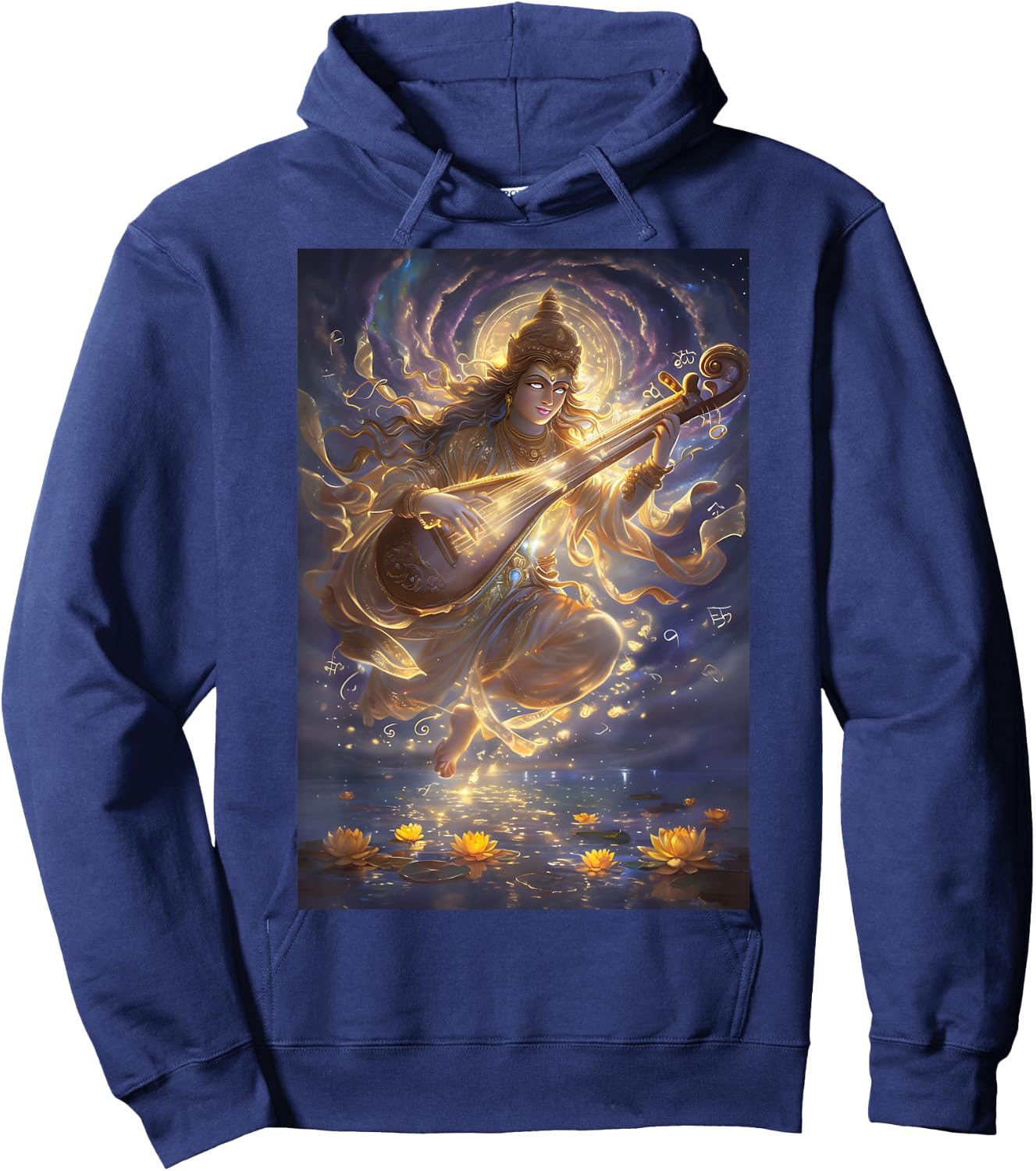 Saraswati Mythology India Hoodie - Hoodie | Navy