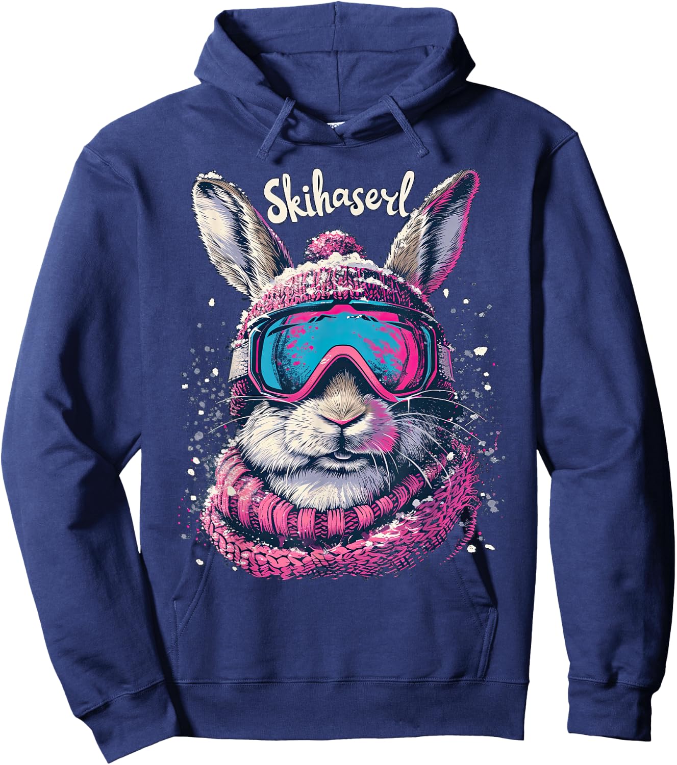 Skihaserl Apres Ski Haserl Skier Winter Women's , black Hoodie - Hoodie | Navy