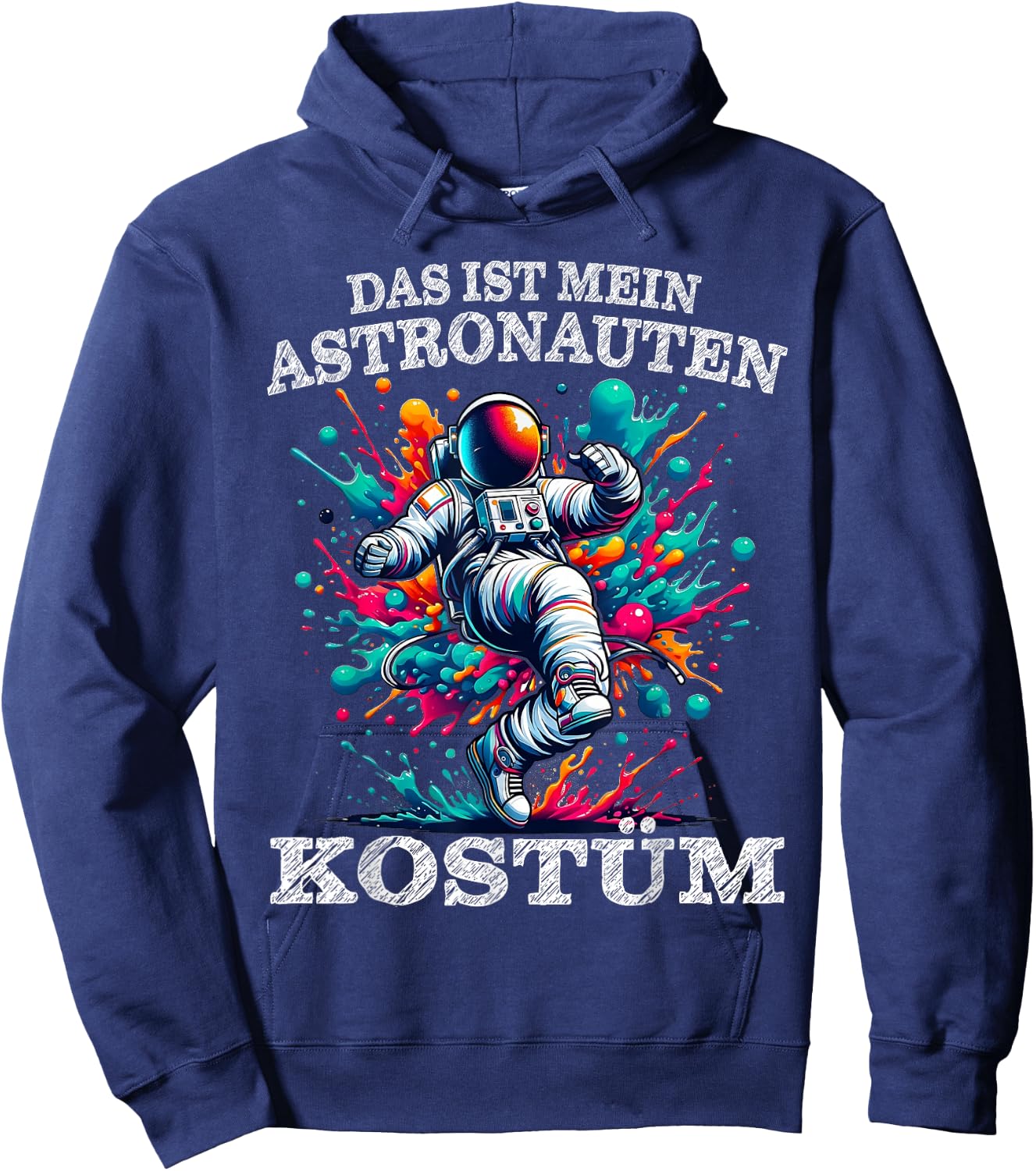 Carnival Space Suit Space Astronaut Costume Colourful , black Hoodie - Hoodie | Navy