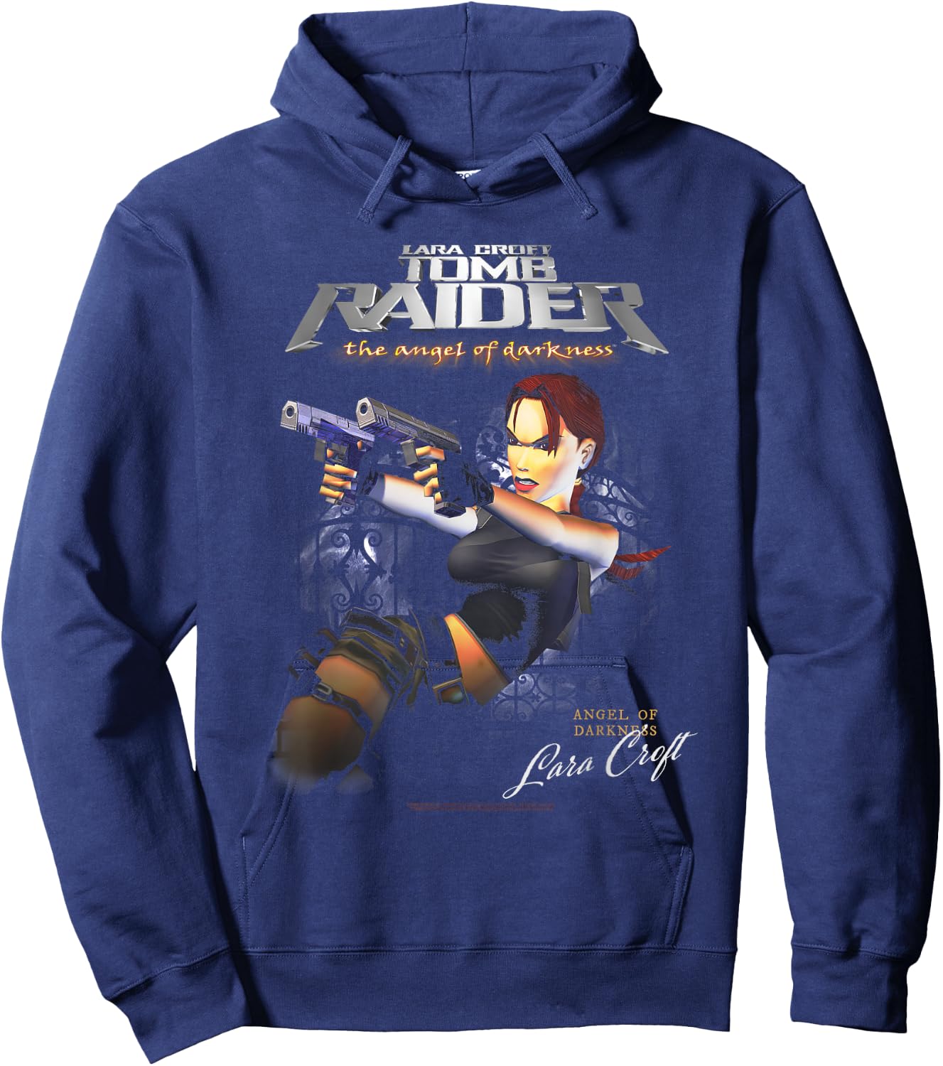 The Angel of Darkness Lara Croft Video Game Hoodie - Hoodie | Navy