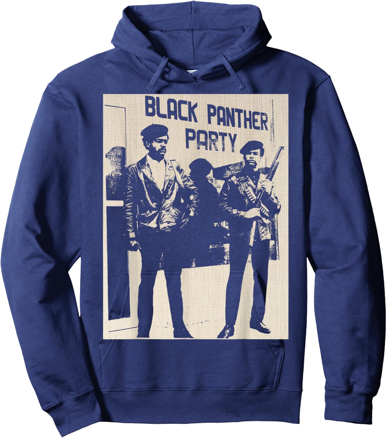 BPP Vintage Black History Self Defense Black Panthers Party Small Hoodie - Hoodie | Navy