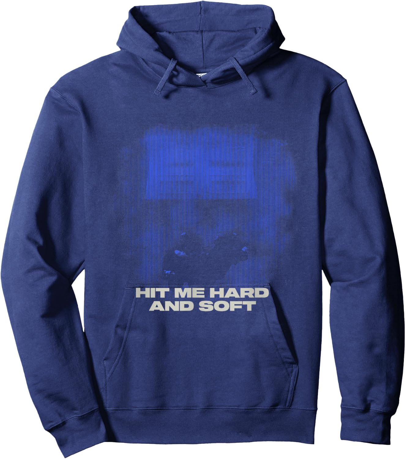 Official Photo Billie Eilish Hit Me Hard and Soft Blue , Black, S Hoodie - Hoodie | Navy