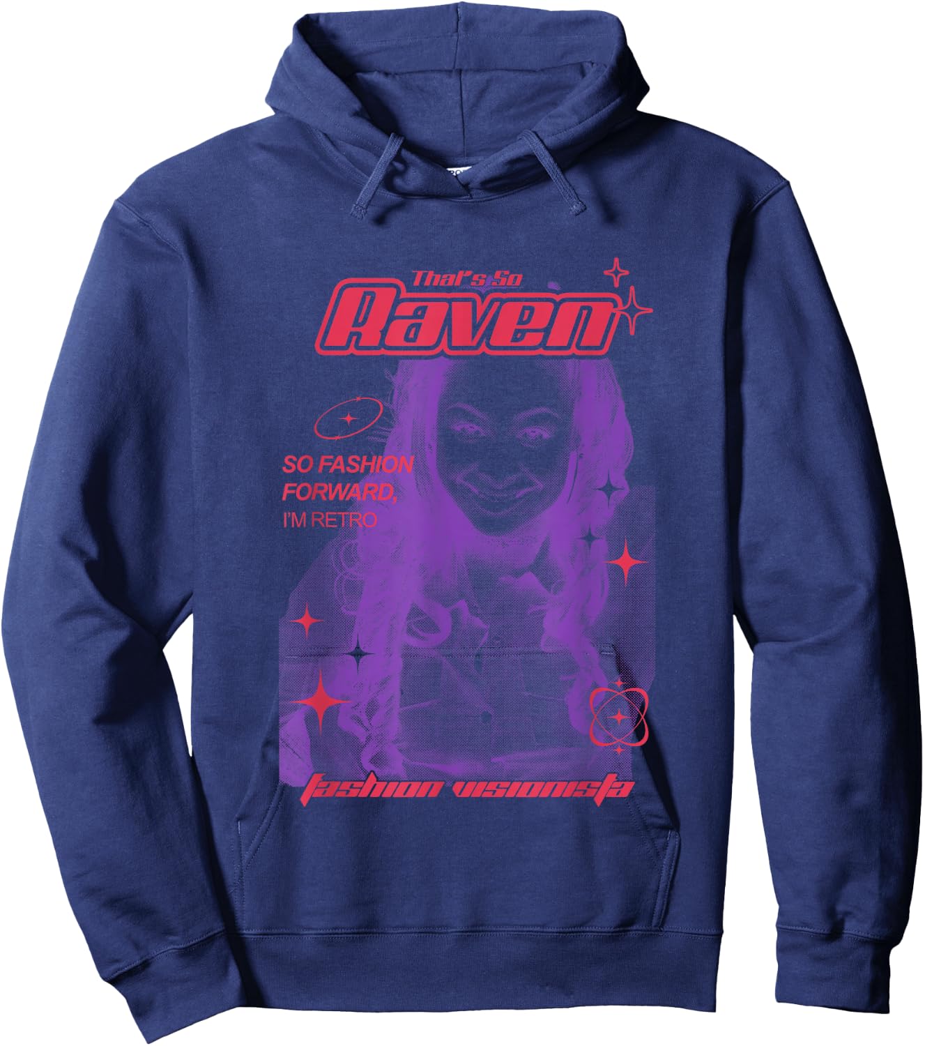 Disney That's So Raven Fashion Visionista Retro Poster Hoodie - Hoodie | Navy