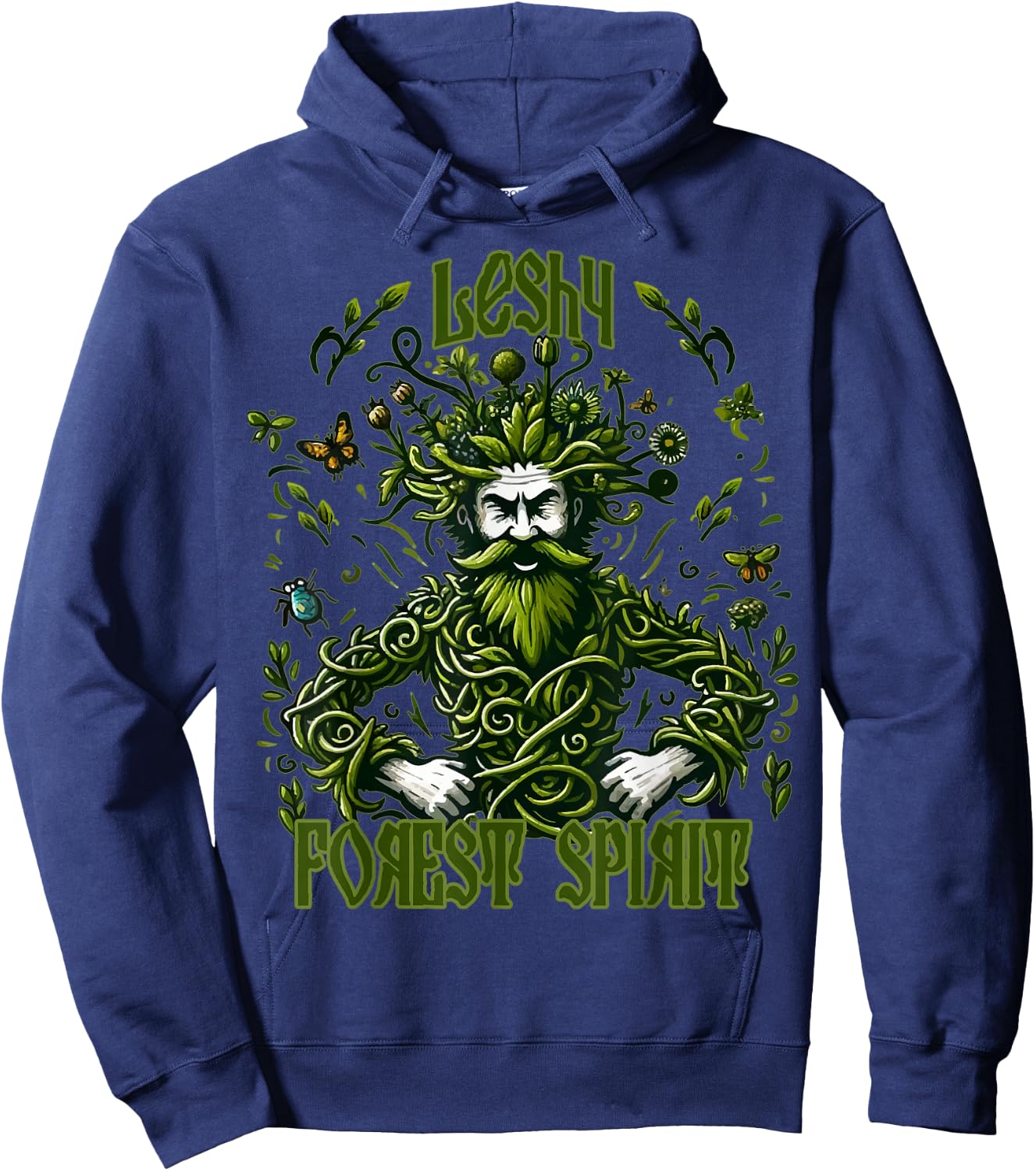 Leshy Slavic Folklore Forest Spirit Slavic Mythology Hoodie - Hoodie | Navy