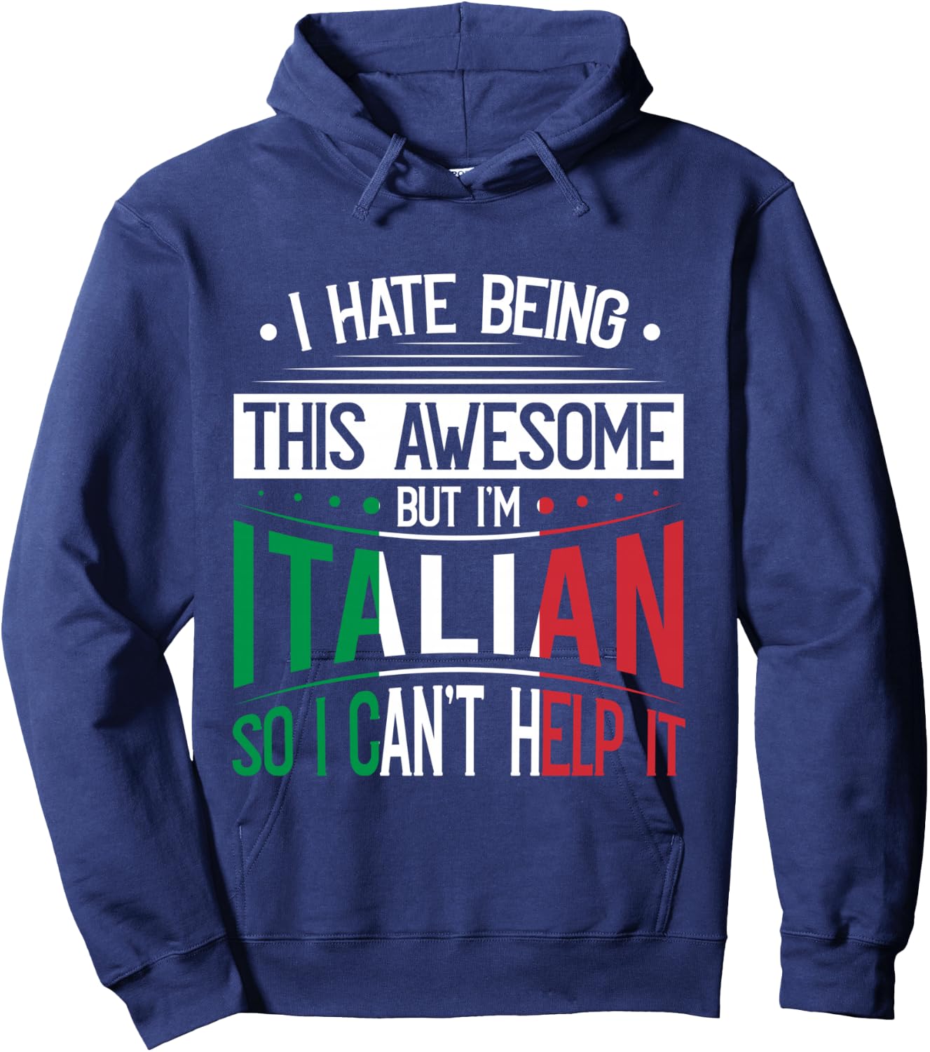Italian Roots Outfit Funny Italy Heritage Men Women Hoodie - Hoodie | Navy